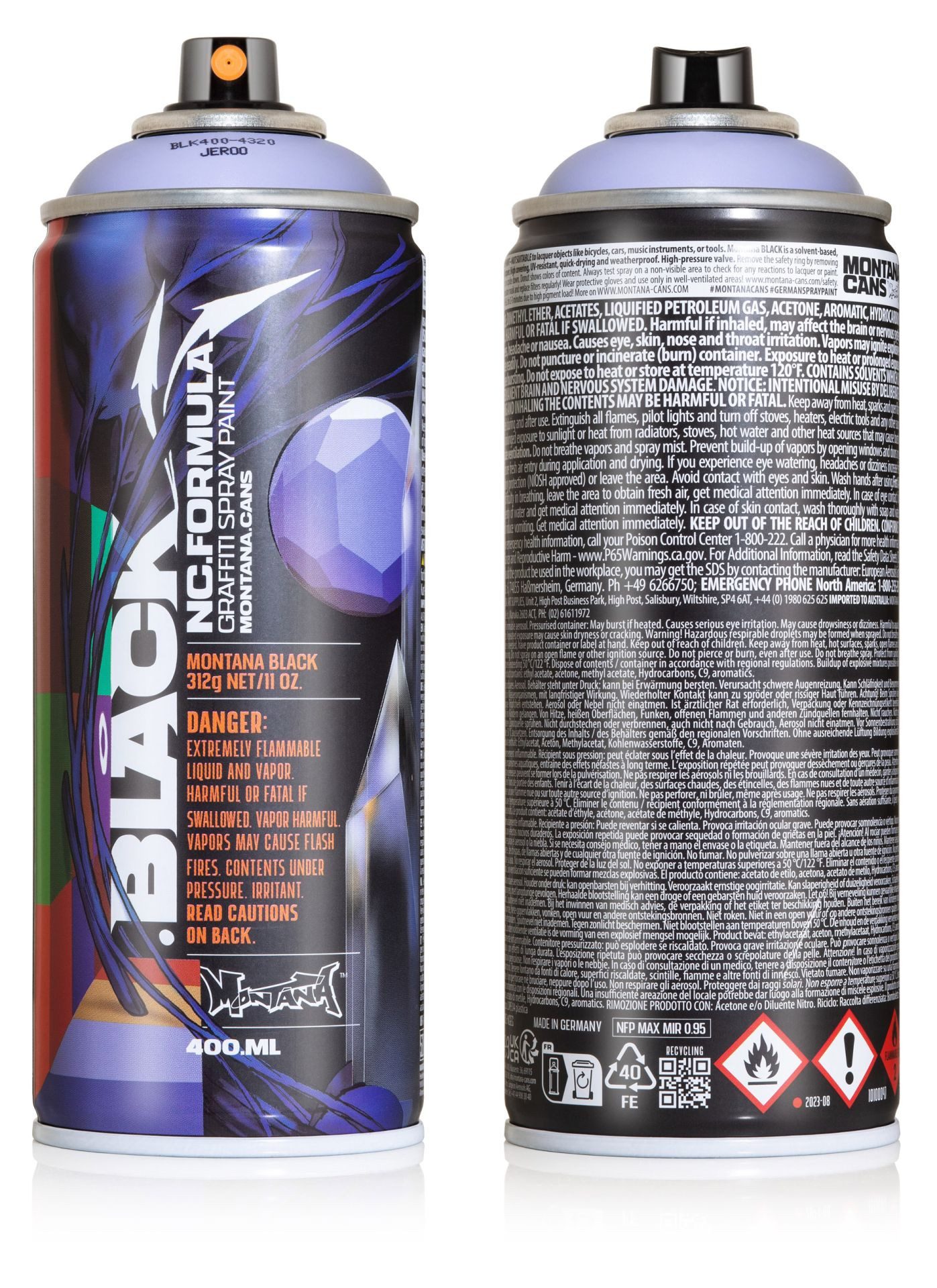 Montana Cans Sprühlack Montana BLACK, Artist Edition, JEROO, Brunhilde, 400ml