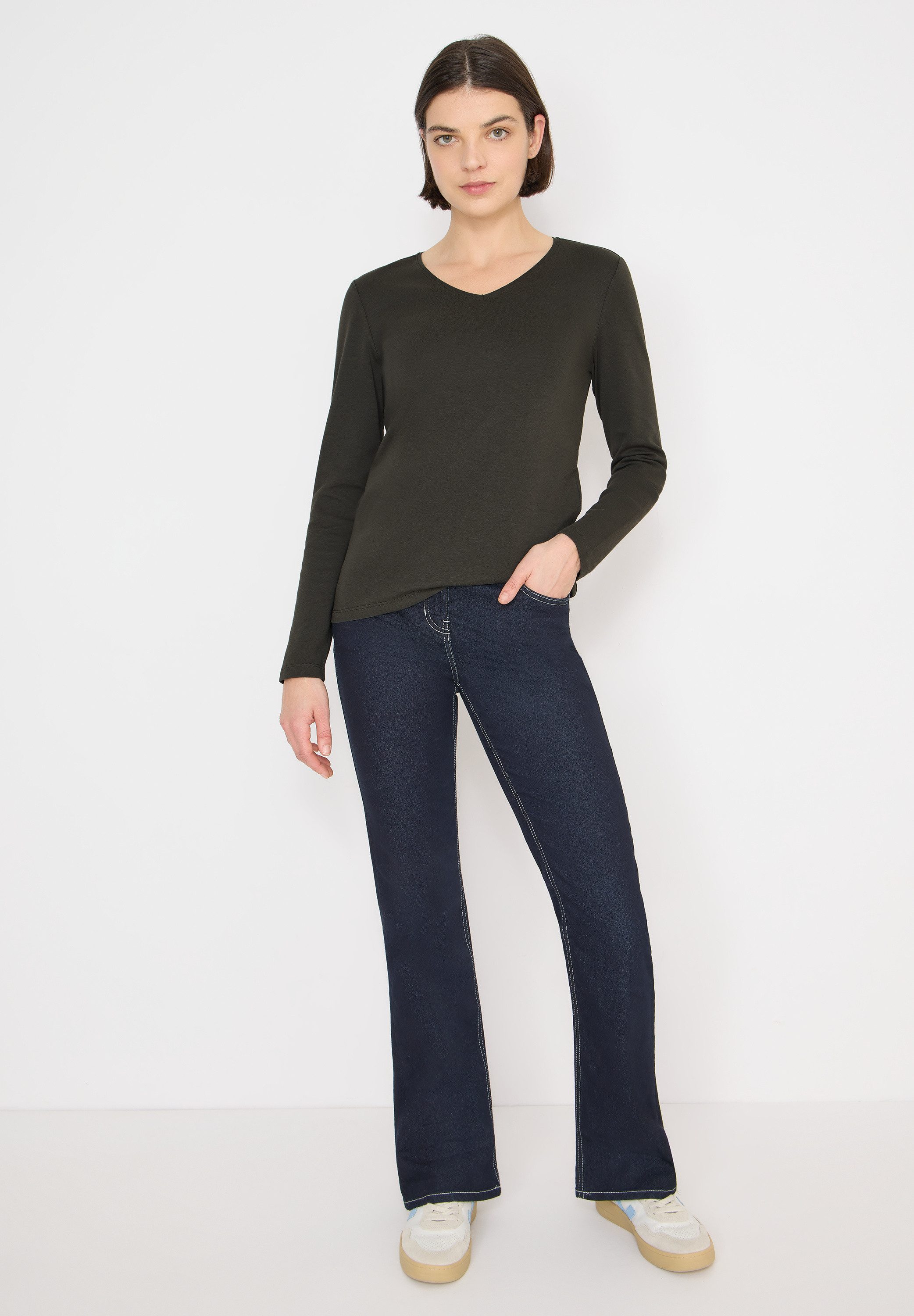 CECIL Langarmshirt aus reiner Baumwolle – Bild 4 von 5