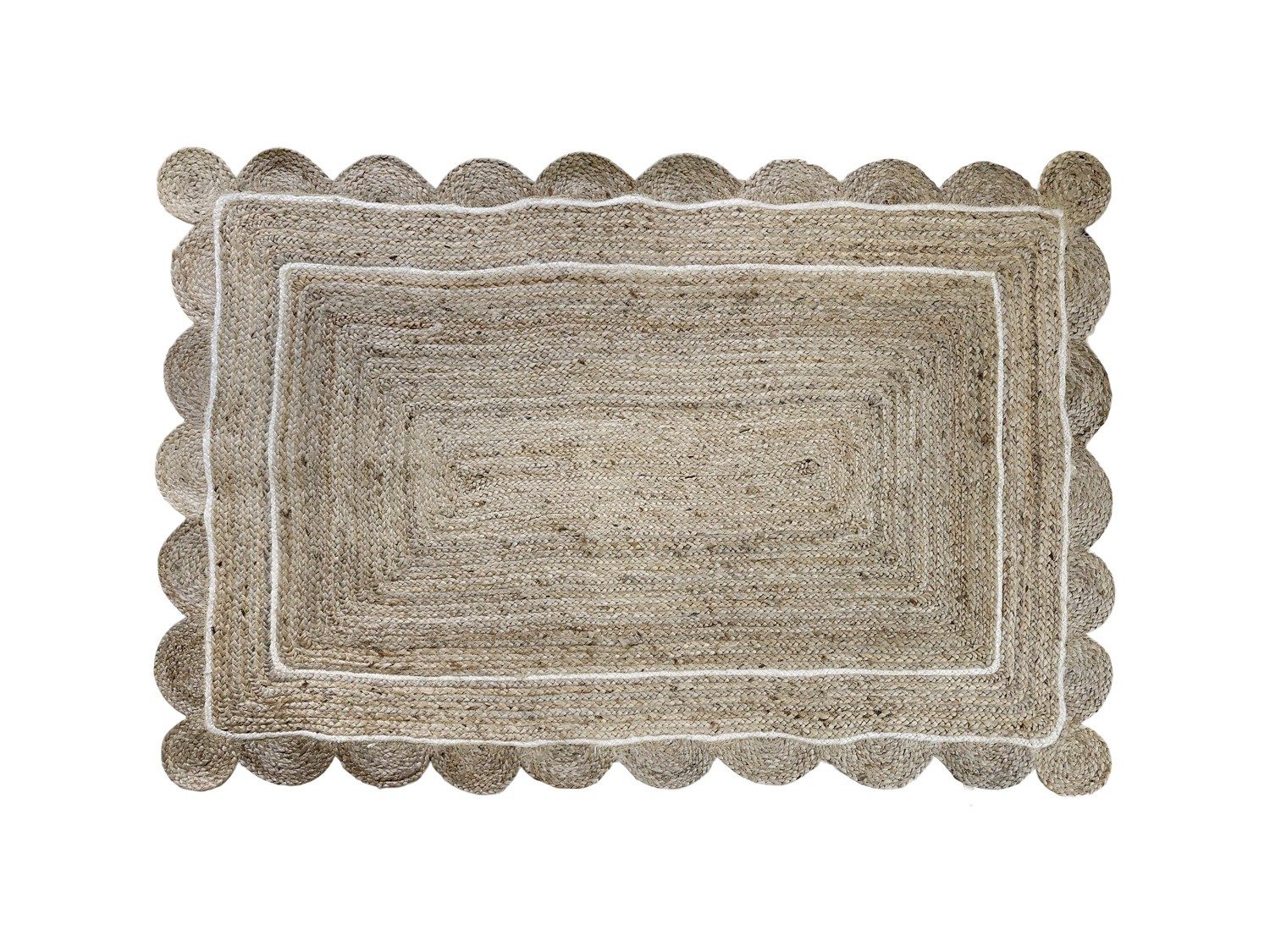 Teppich Chic Antique Teppich aus Jute mit Muster L180/B120 cm natur, Annimuck