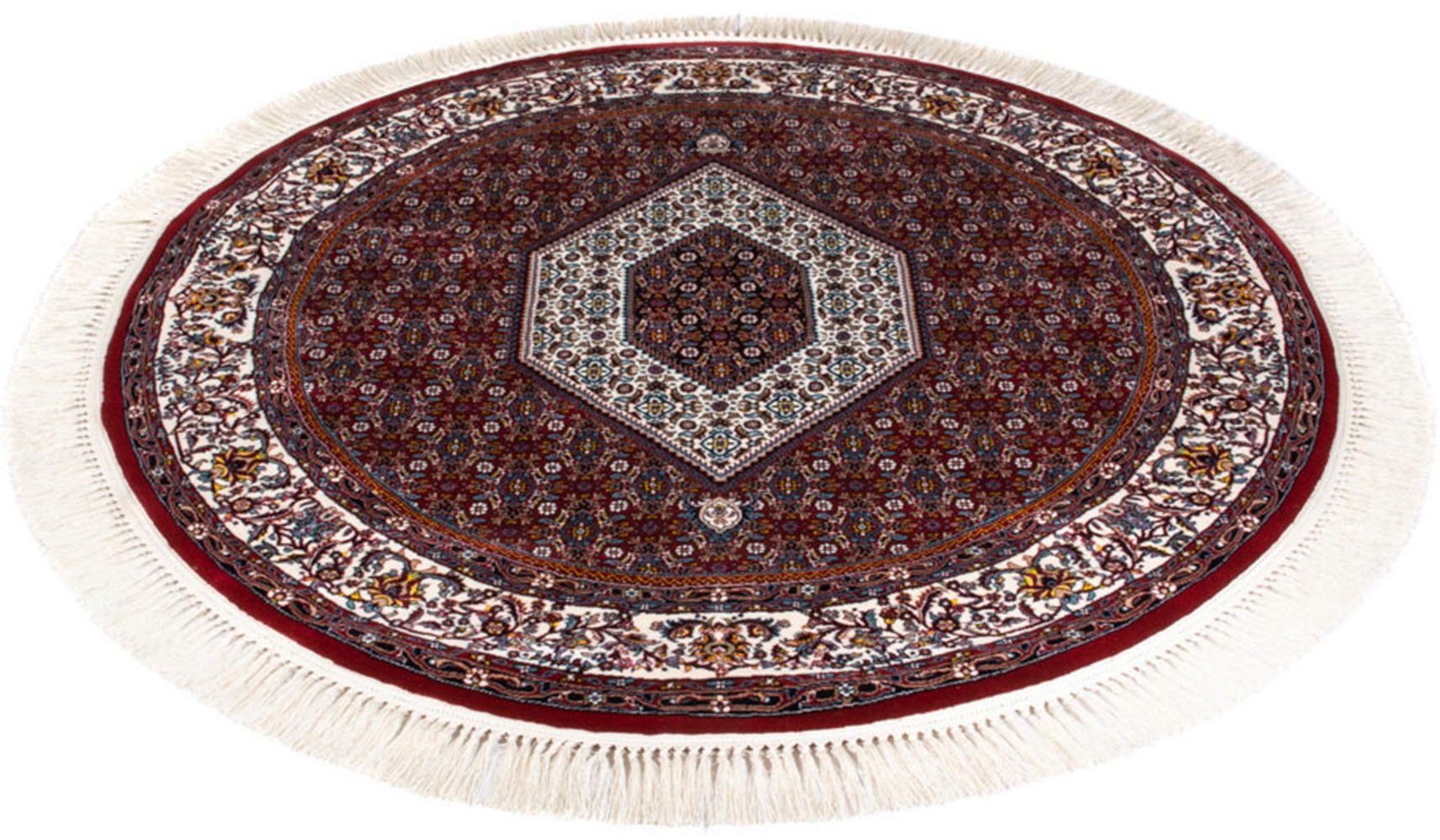 Orientteppich Bidjar-Zyon, morgenland, rund, Höhe: 9 mm, Fußbodenheizung geeignet | Kurzflor-Teppiche