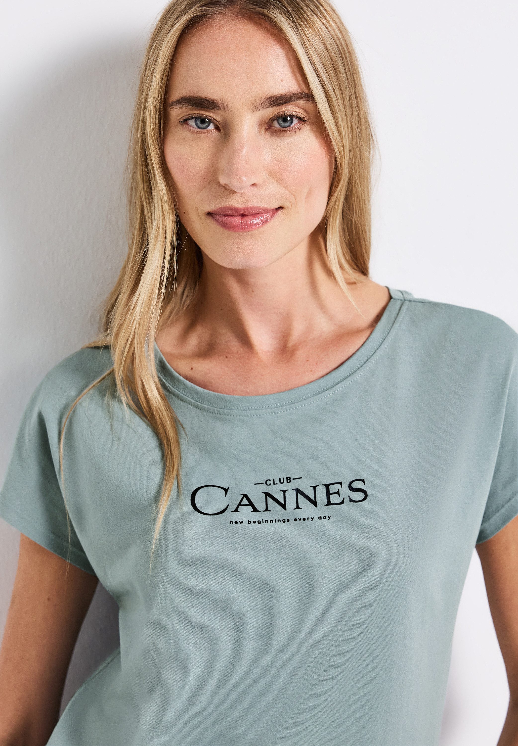 STREET ONE Shirttop mit Folien-Wording günstig online kaufen