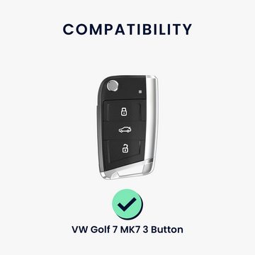 kwmobile Schlüsseltasche Autoschlüssel Hülle für VW Golf 7 MK7 (1-tlg), Schlüsselhülle Silikon Case Schlüssel Cover