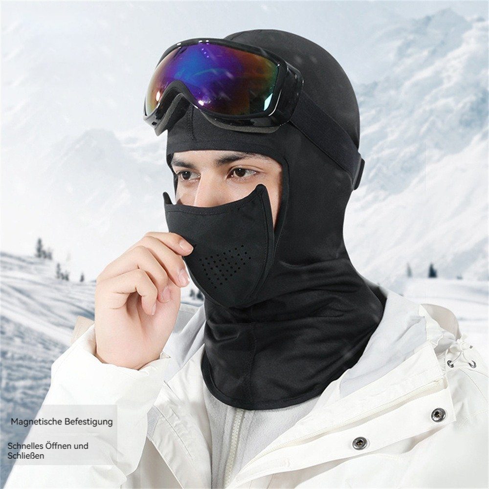 Radfahren Winddicht Radfahren Maske Warme Sturmhaube Skifahren Dekorative Winter Laufen für Winddicht Schlauchschal Ski Herren/Damen Sportmaske (1-St) Maske