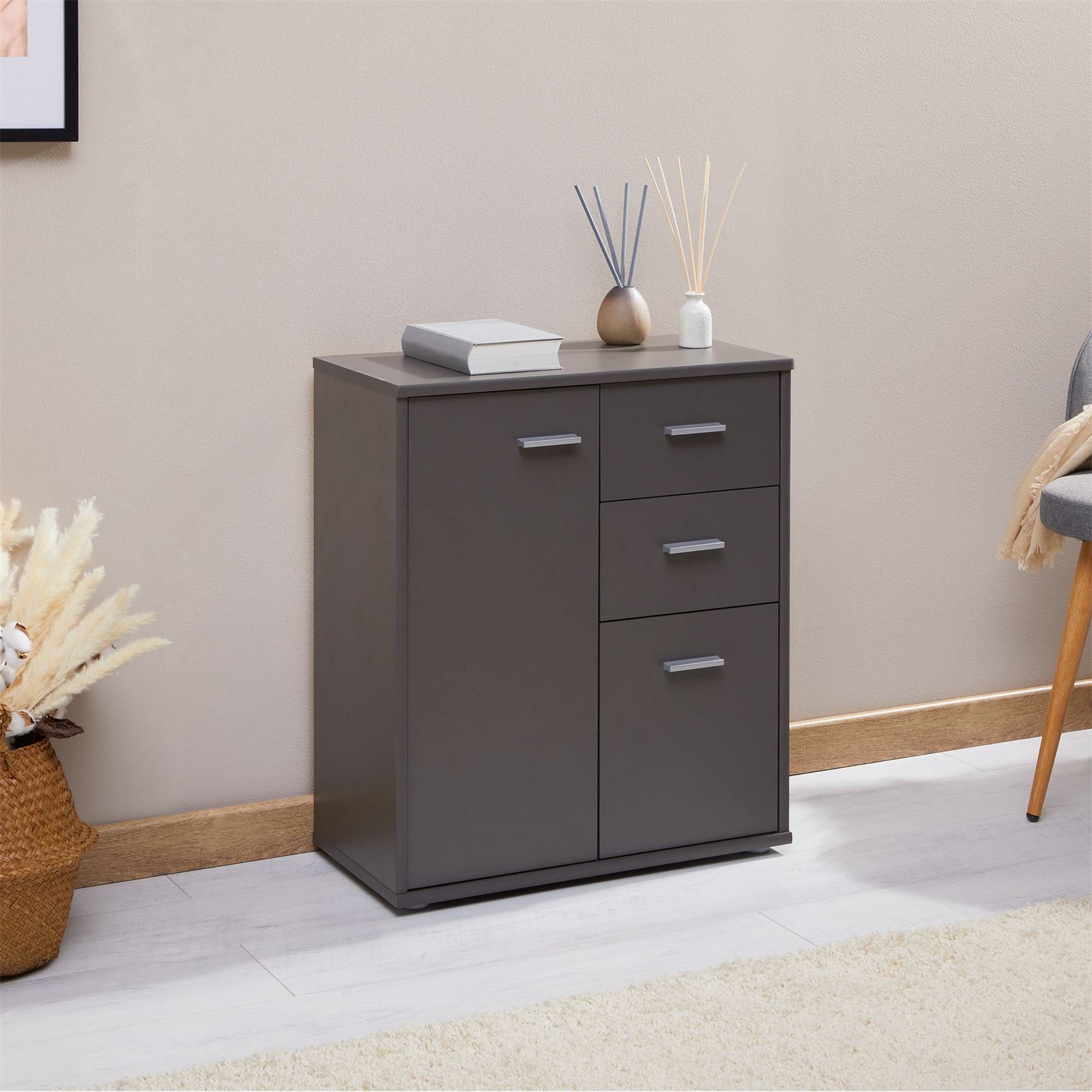 CARO-Möbel Highboard LOCARNO, Kommode Highboard Mehrzweckschrank günstig online kaufen