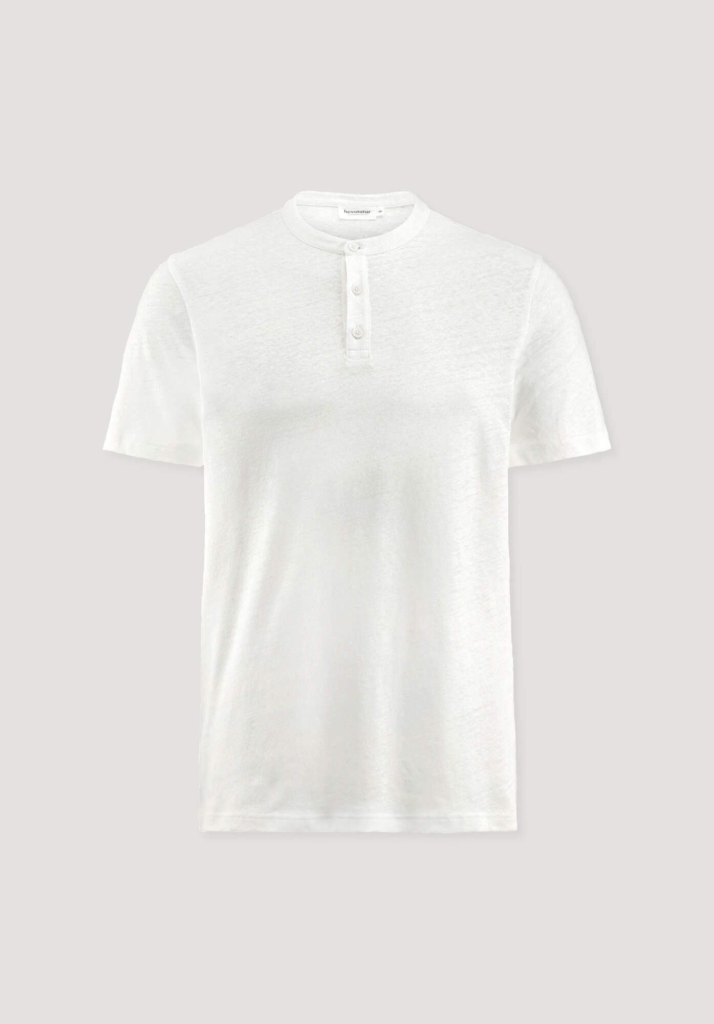 Hessnatur T-Shirt aus Bio-Baumwolle und Leinen (1-tlg)