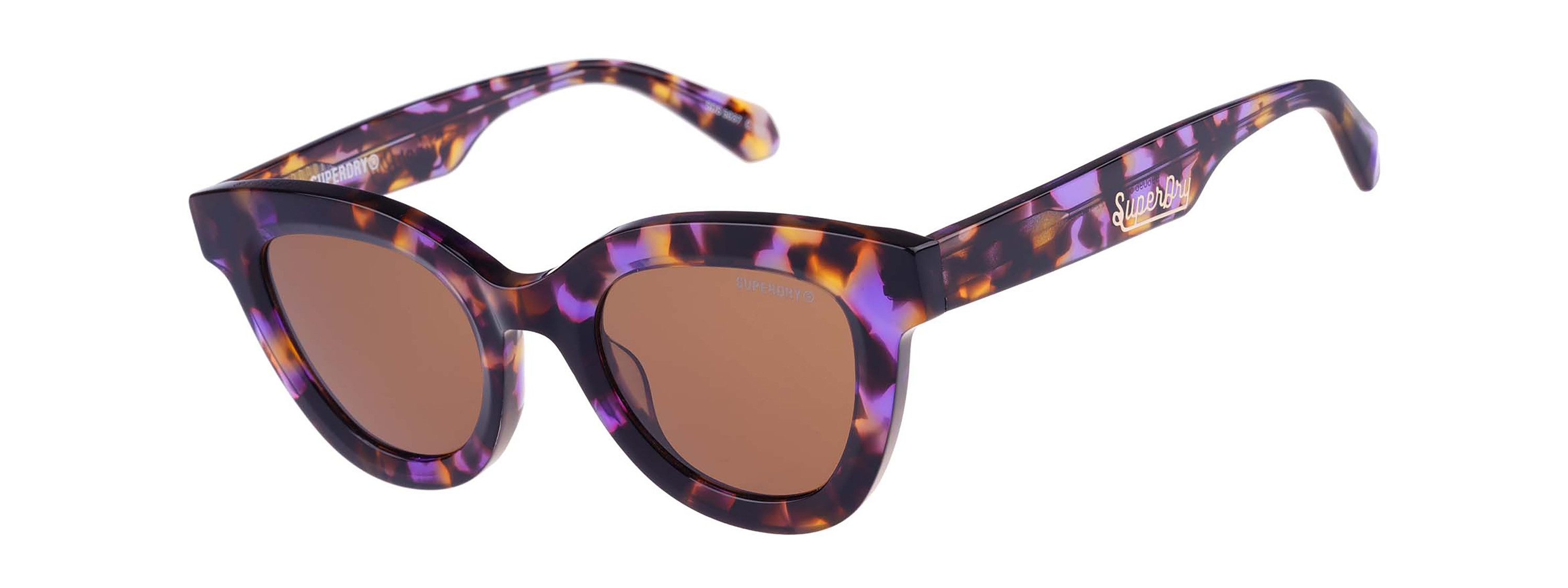 Superdry Sonnenbrille Modell 996096 Form CatEye, Logoschriftzug auf Bügel, Kunststofffassung