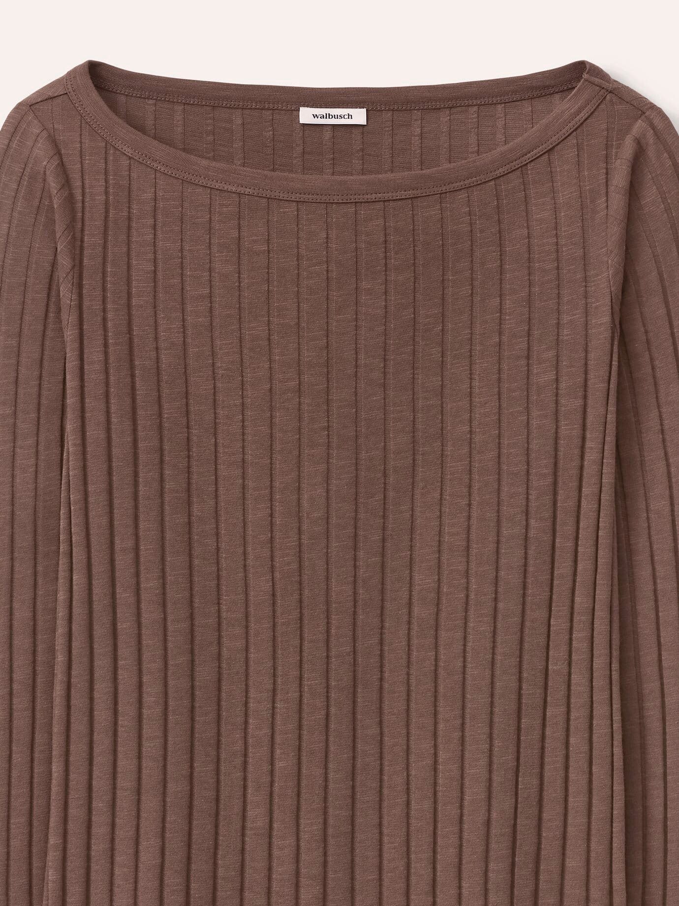 Walbusch Langarmshirt Damen Shirt mit Rippenstruktur LA U-Boot-Ausschnitt Langarm, pflegeleicht – Bild 4 von 4