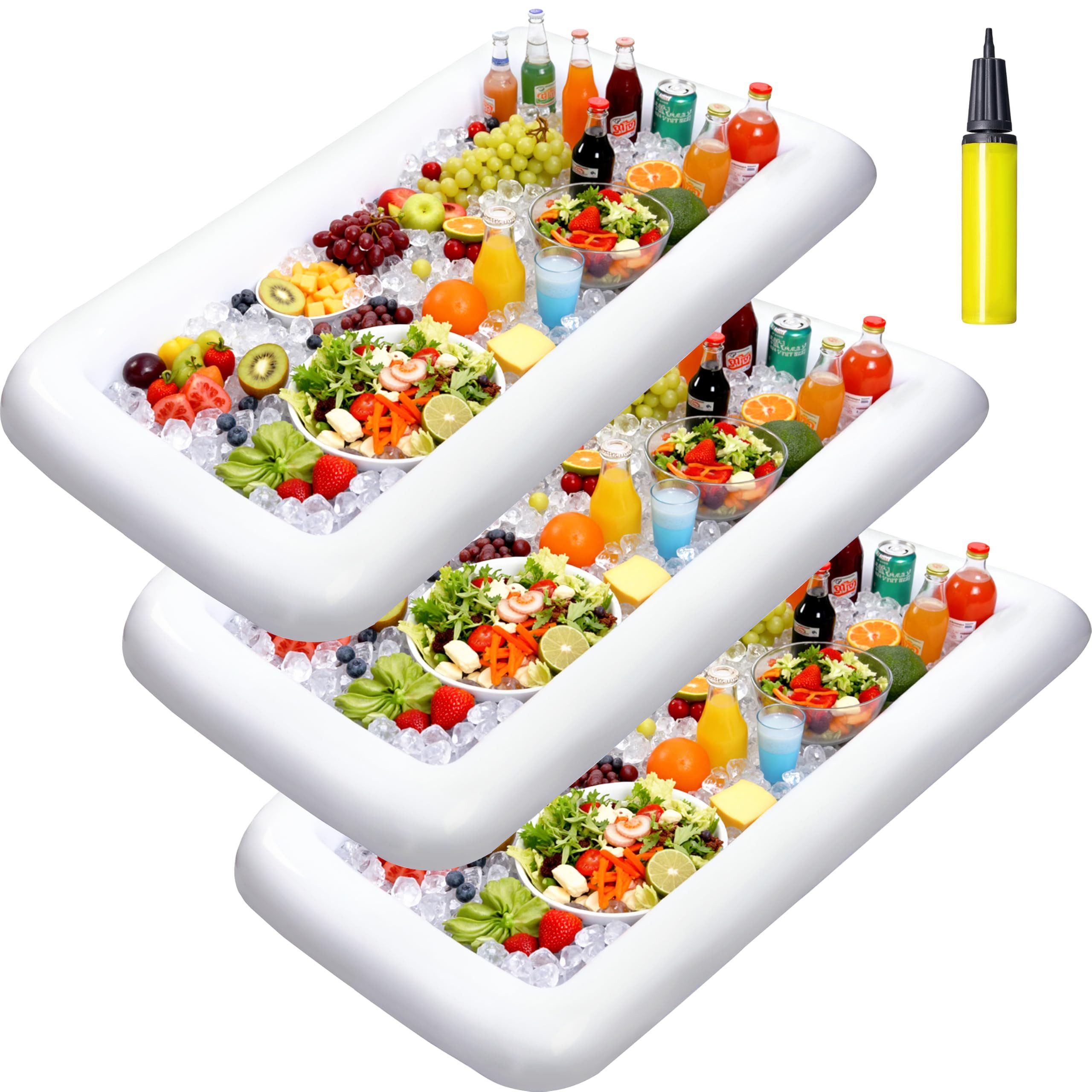 sloosh Aufblasbarer Cooler SLOOSH Aufblasbare Servierbar-Kühler-aufblasbarer Kühler für Eisbuffet