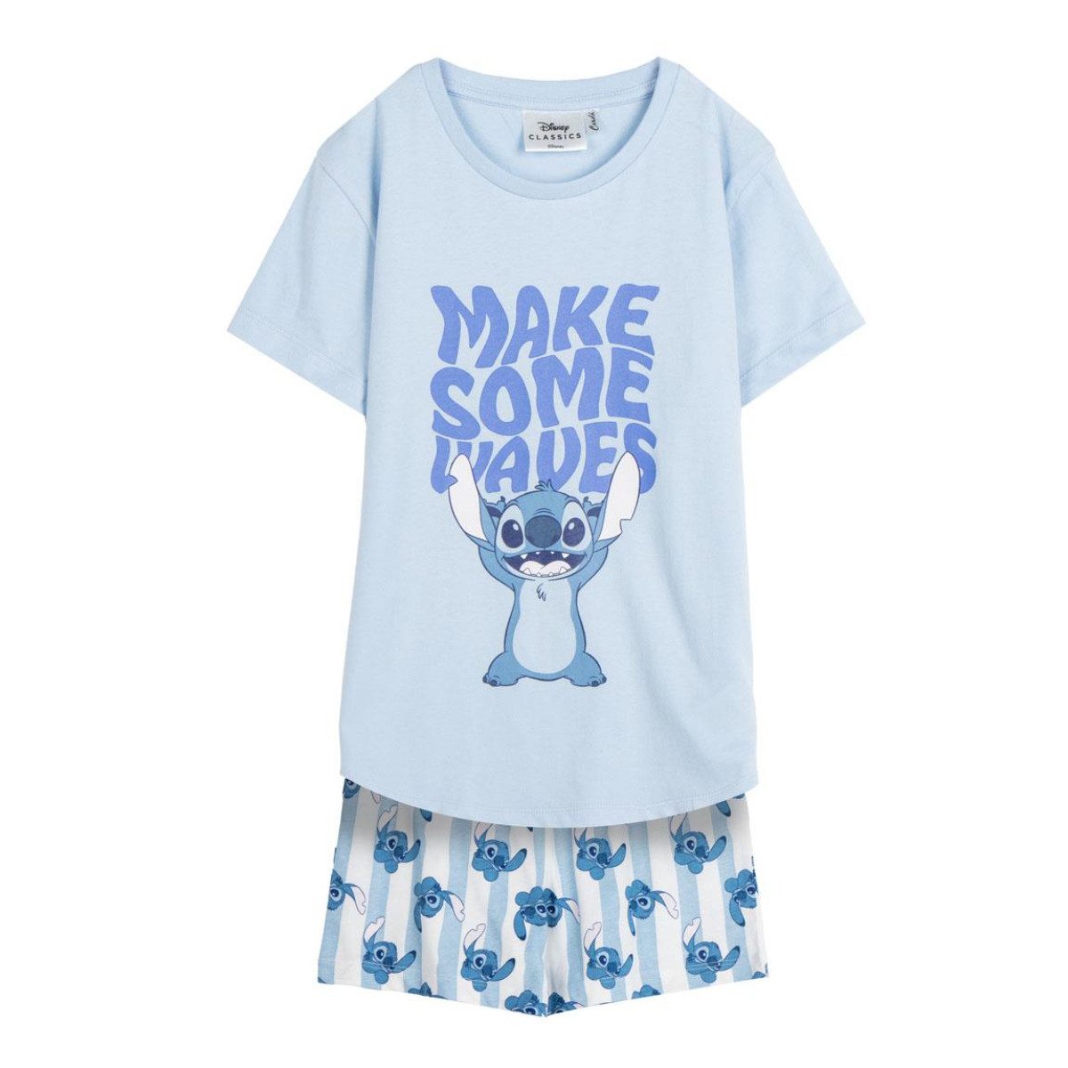 Lilo & Stitch Pyjama Schlafanzug Kinder T-Shirt & Short aus 100 % Baumwolle