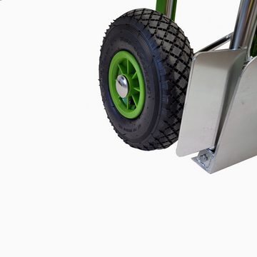TRUTZHOLM Sackkarre Alu-Sackkarre mit Treppenrutsche 200 kg Vollgummi oder Luftrad