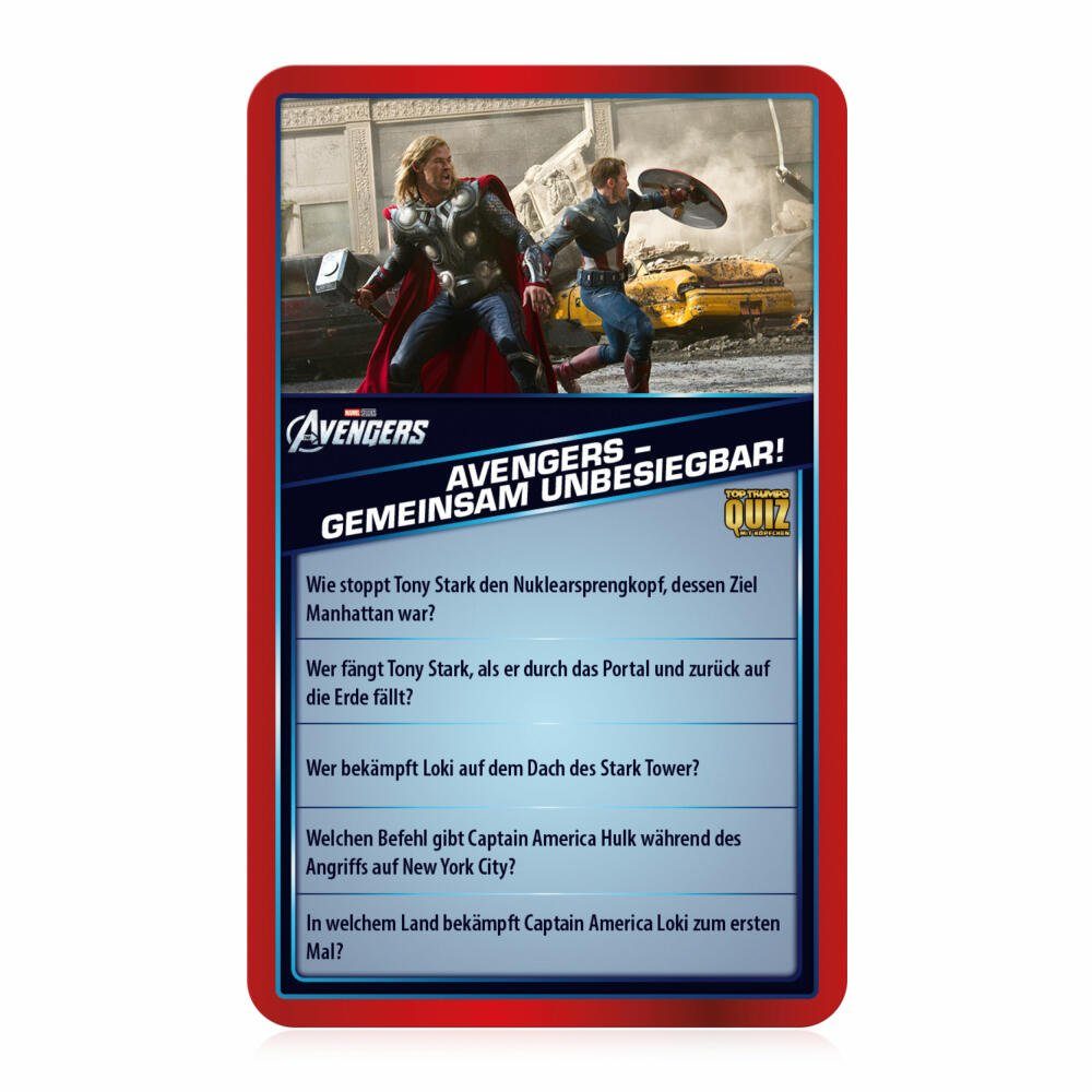 Winning Moves Spiel Top Trumps Quiz Marvel Cinematic Universe