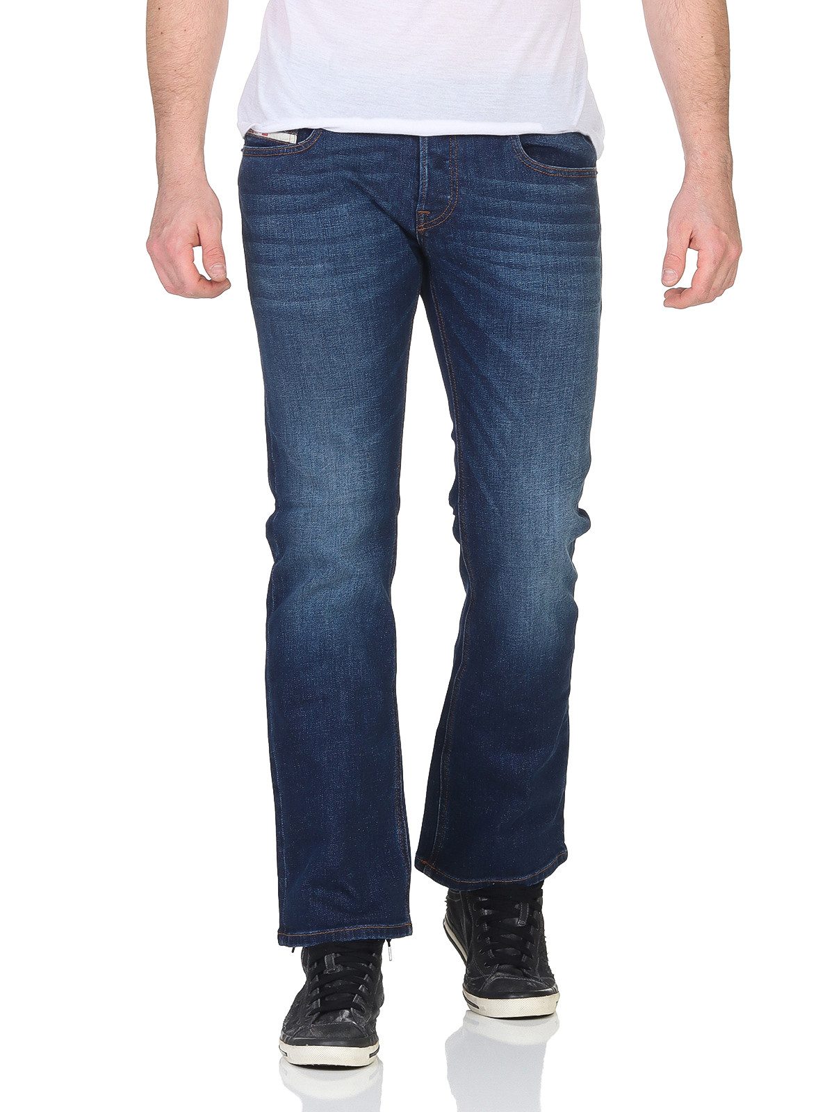 Diesel Bootcut-Jeans Diesel Herren Jeans Boot-Cut Hose 5-Pocket-Style, Regular Fit, ausgestellte Beinform, Länge: 32