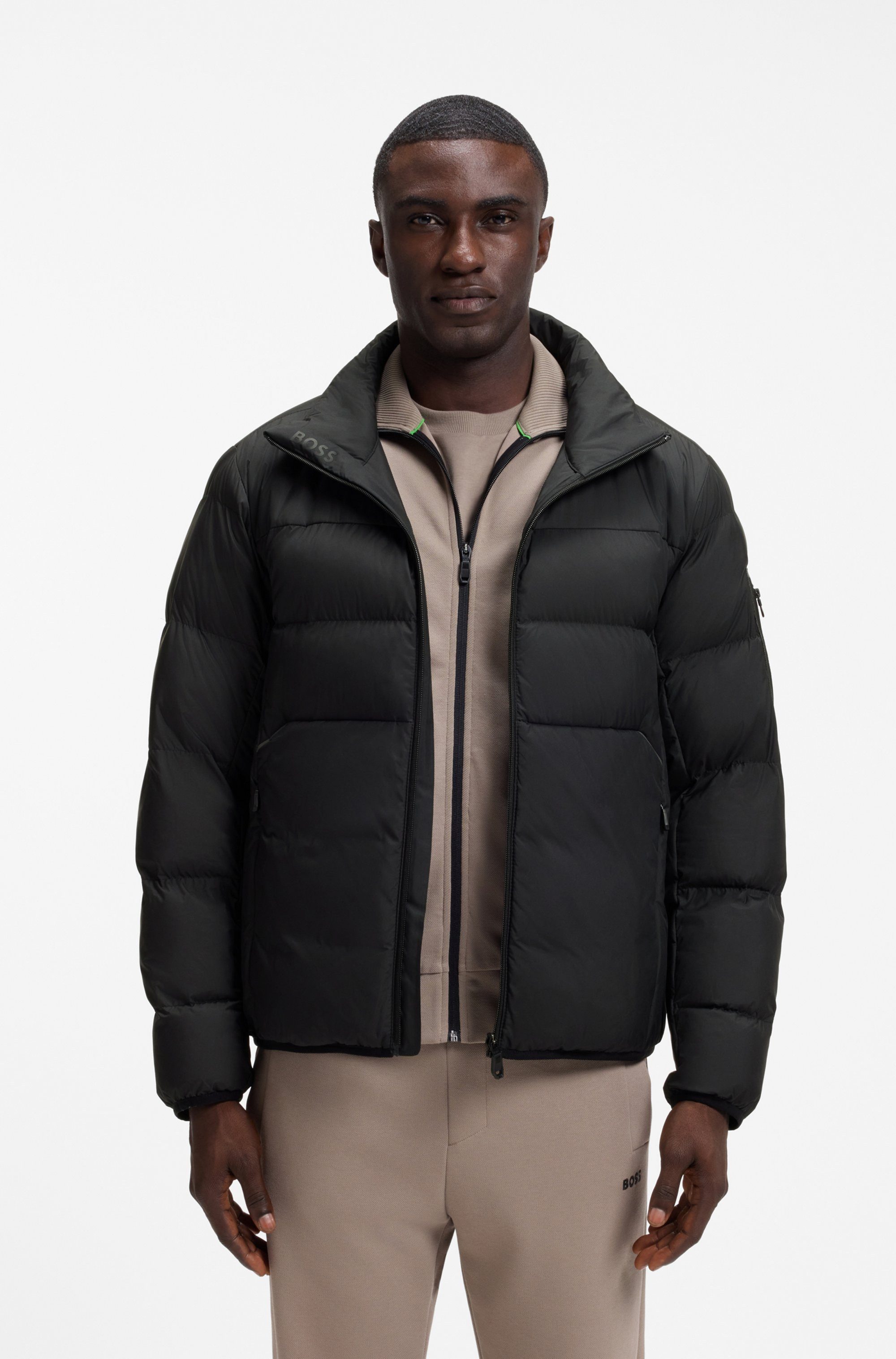 BOSS GREEN Steppjacke OW_Urbanex Puffer 2 mit Stehkragen, wasserabweisend