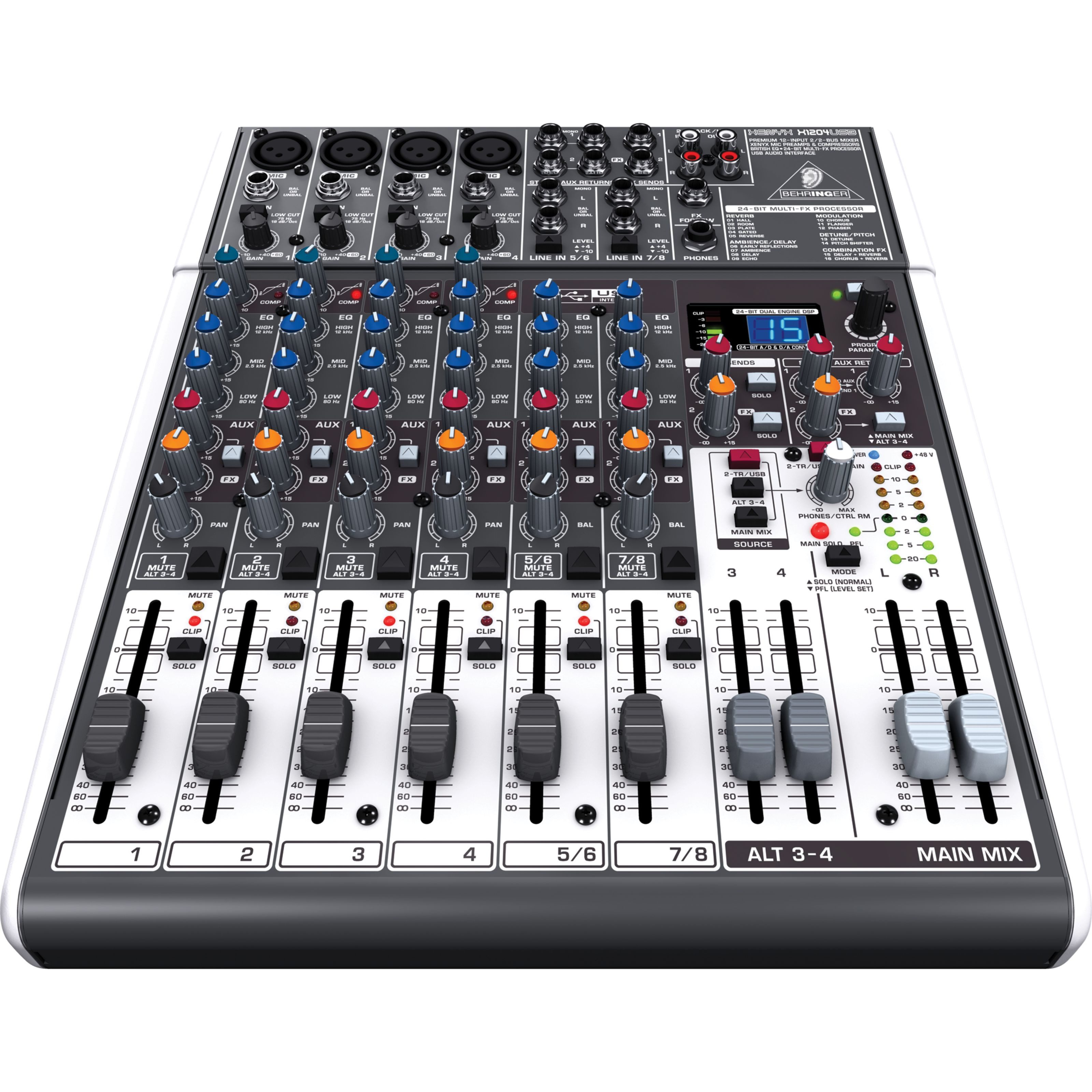 Behringer Mischpult, XENYX X1204USB - Analogmixer