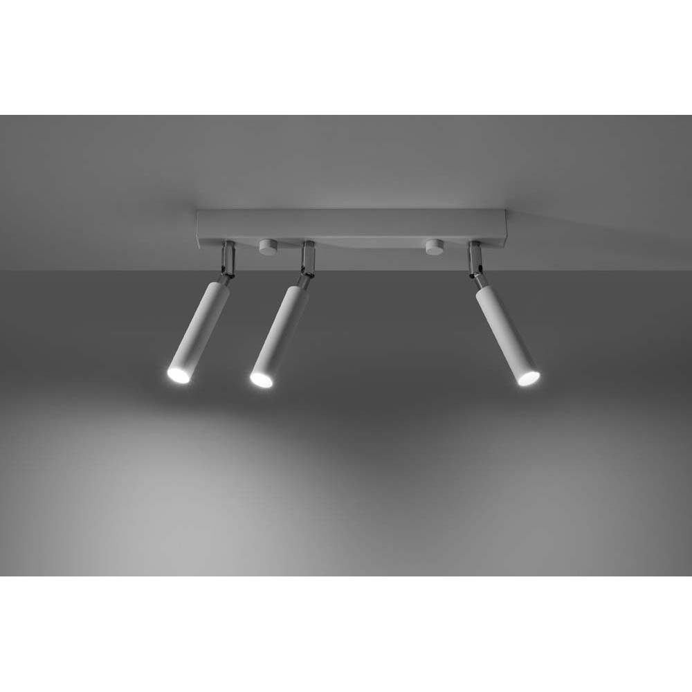 etc-shop LED Deckenspot, Leuchtmittel nicht Spots Weiß Bewegliche Deckenleuchte Esszimmer Deckenlampe inklusive, Stahl