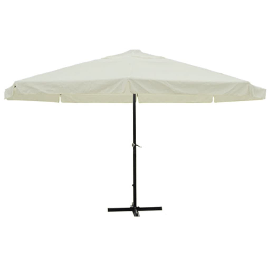 vidaXL Sonnenschirm Sonnenschirm Weiß Aluminium 500 günstig online kaufen