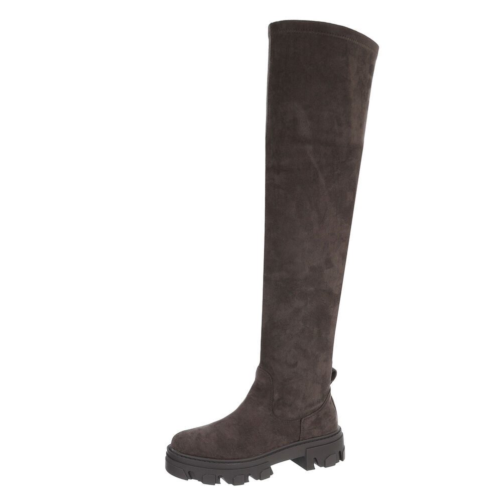 Ital-Design Damen Party & Clubwear Plateaustiefel (87124818) Blockabsatz Ov günstig online kaufen