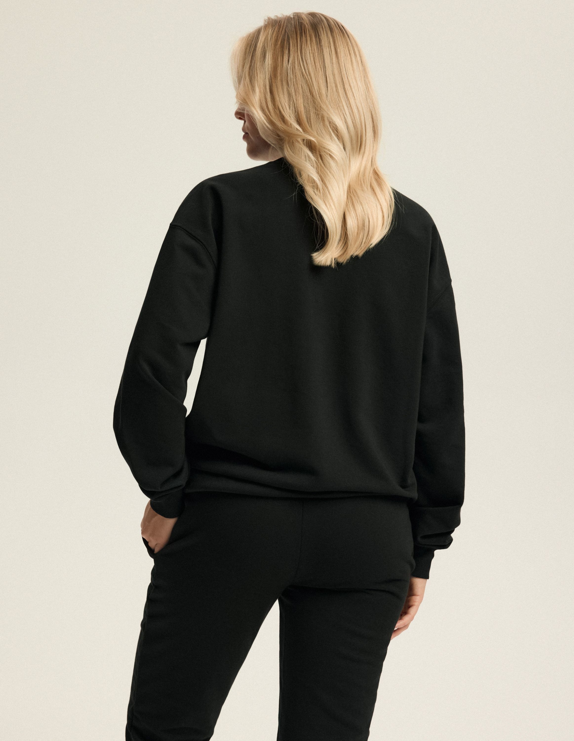 ESOTIQ Sweatshirt Sweatshirt Lee, Oversize, mit Frontprint und Rippbündchen