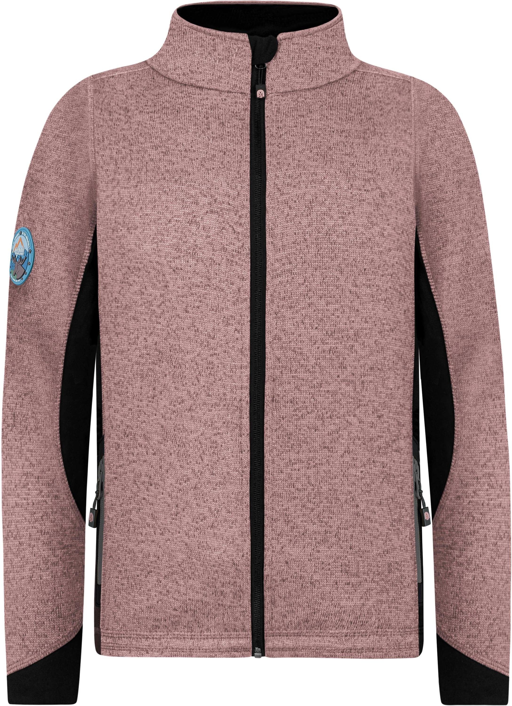 normani Windbreaker Kinder Strickjacke Tathlina Fleecejacke Übergangsjacke für Junge und Mädchen - warme Outdoorjacke
