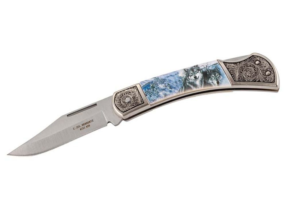 Taschenmesser Taschenmesser Motiv Wolf
