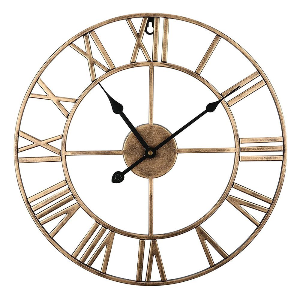zggzerg Wanduhr Große Metall Wanduhr Leise günstig online kaufen