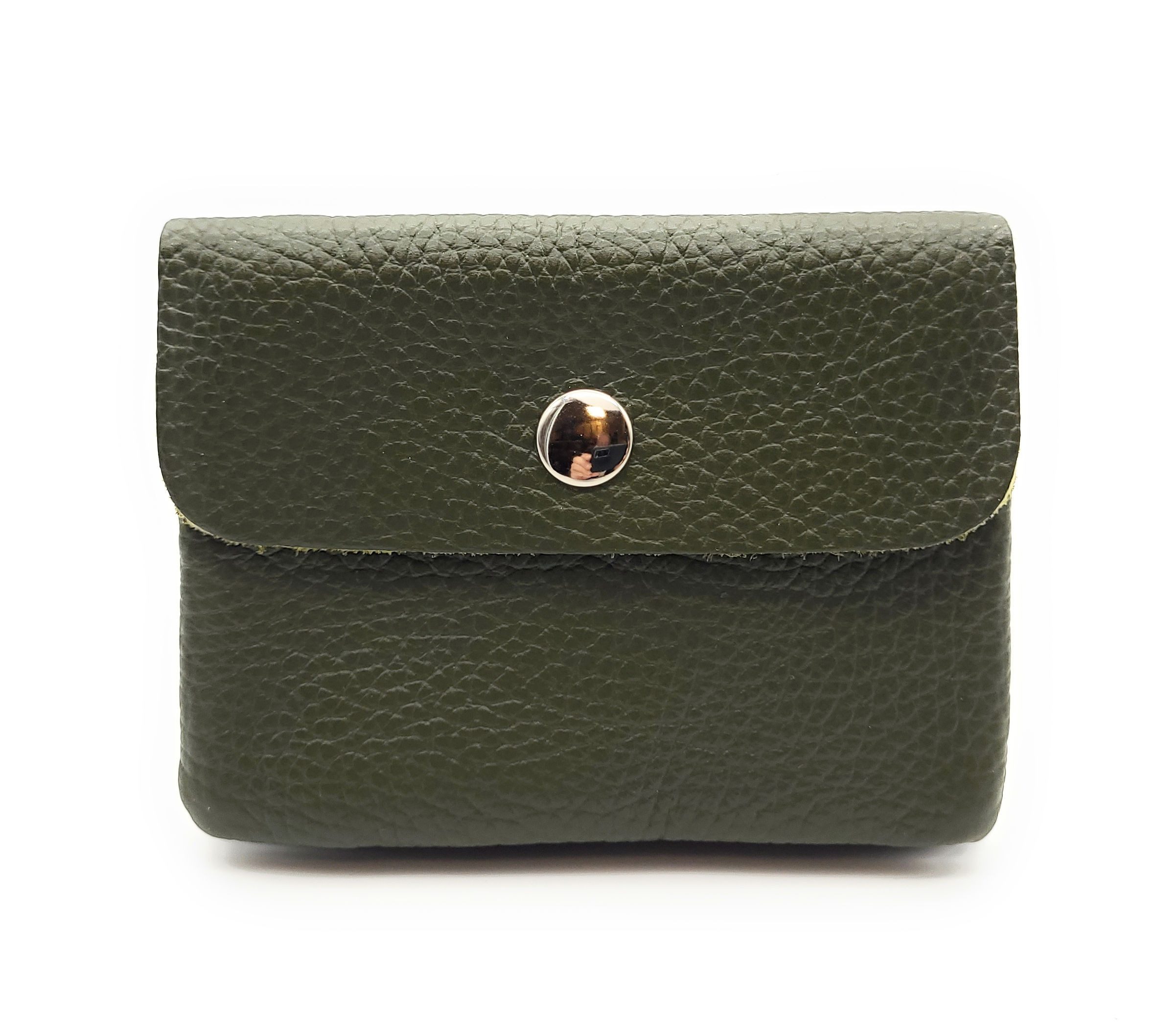 Lemasi Mini Geldbörse kleines echt Leder Portemonnaie, pures Leder, Made in Italy, Die minimalistische Börse, ideal für Urlaub und Alltag