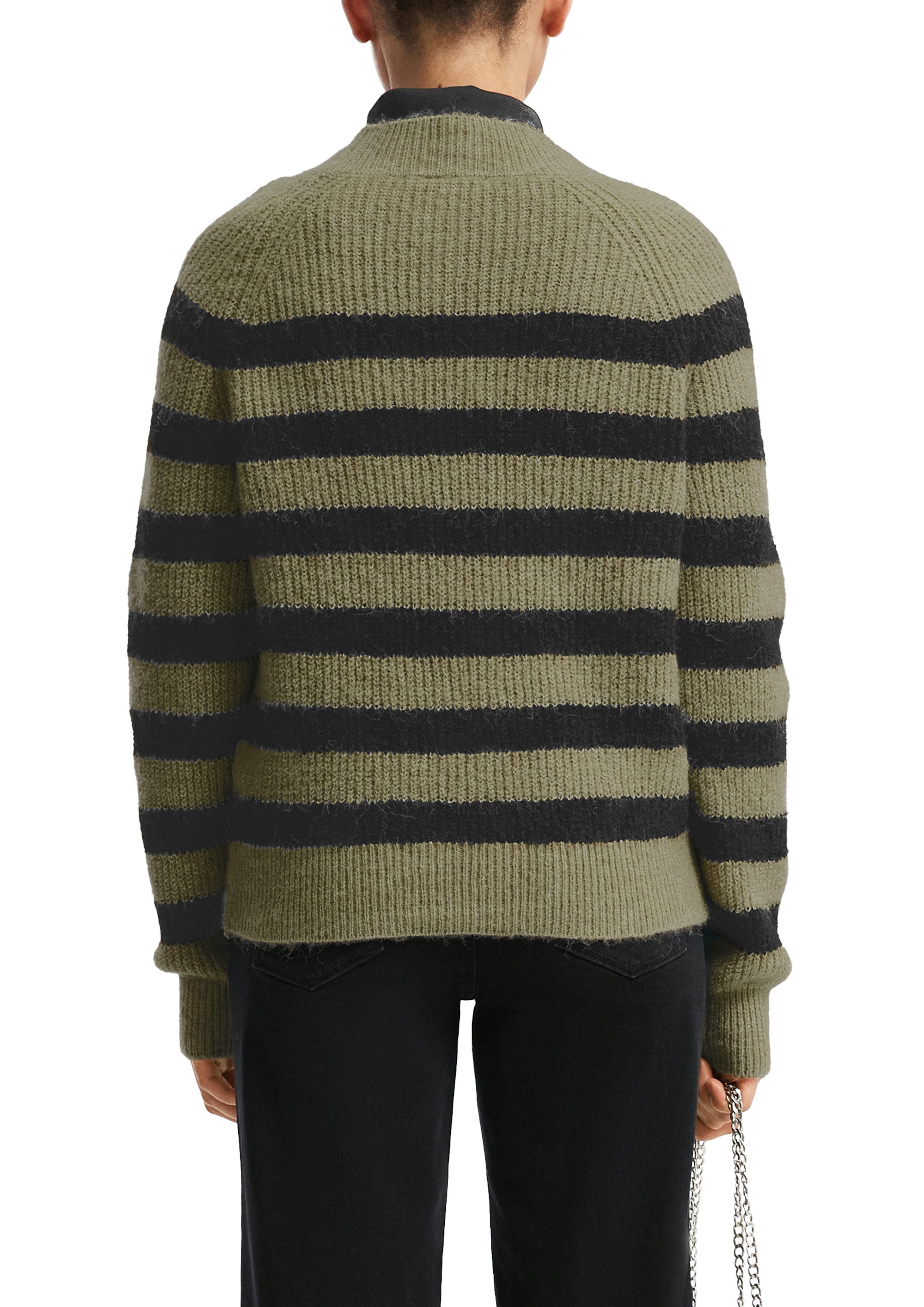 QS Strickpullover mit Stehkragen