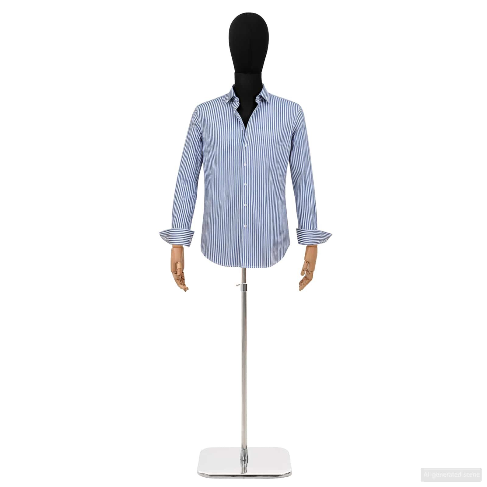 vidaXL Kunsthaarperücke Verstellbarer Mannequin 170-218 cm mit Standfuß Männlich PP