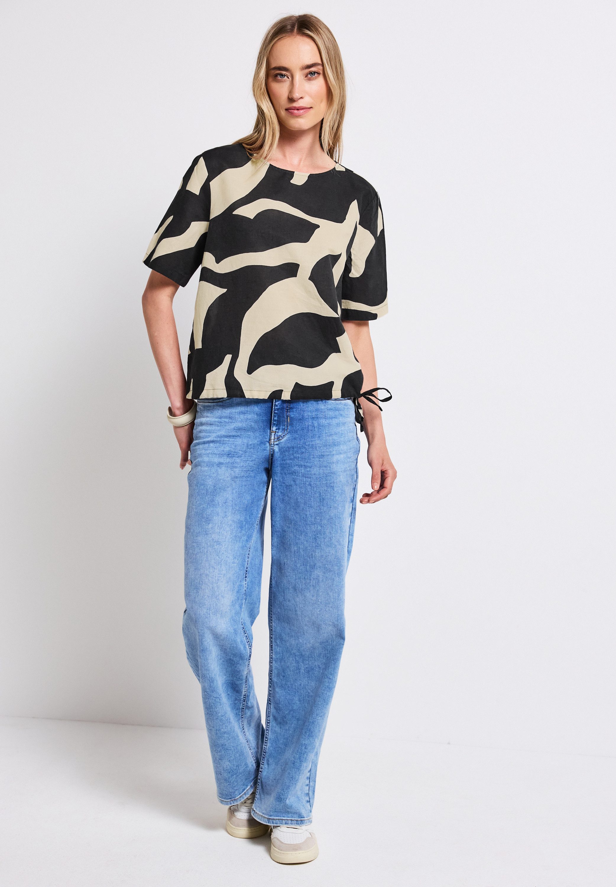 STREET ONE Shirtbluse mit Tunnelzugsaum