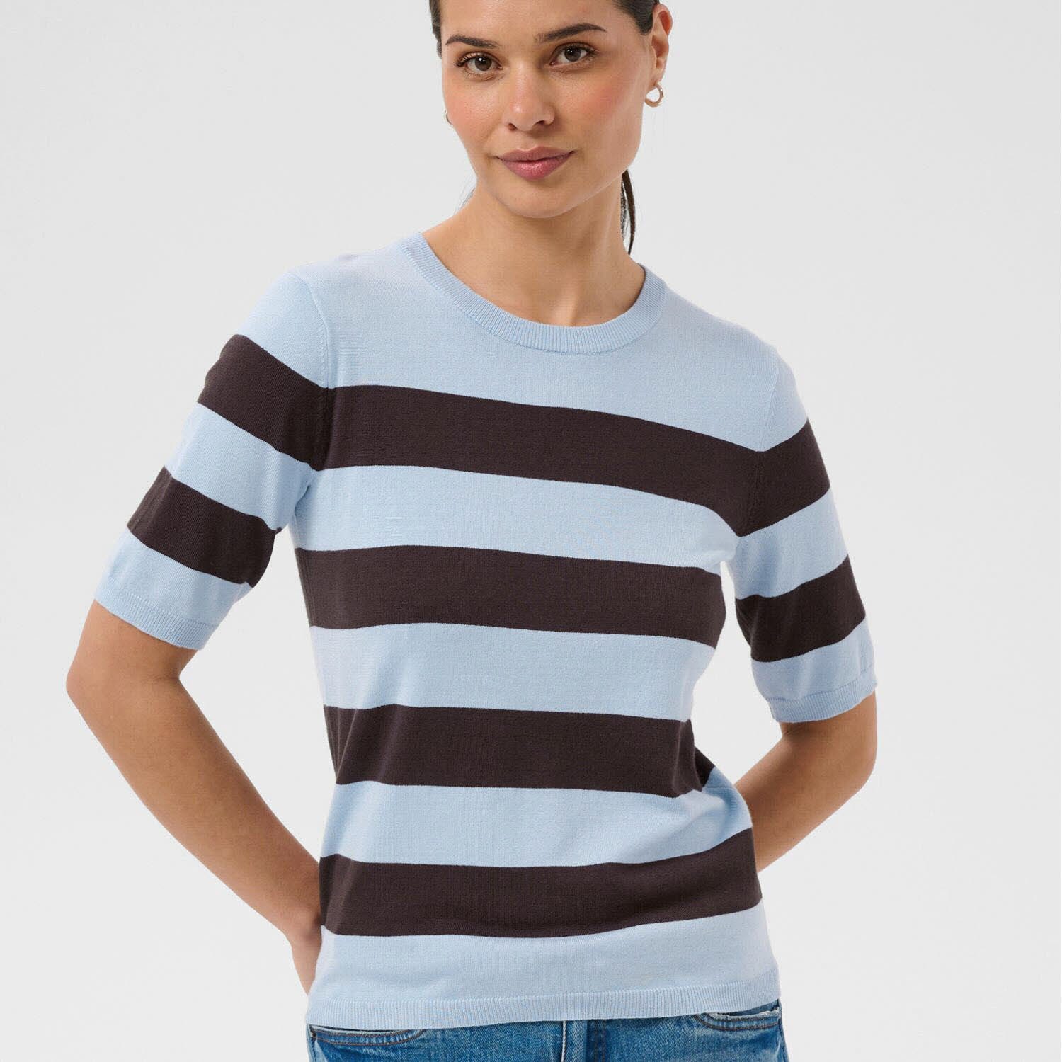 KAFFE Strickpullover KAlizza Striped Knit