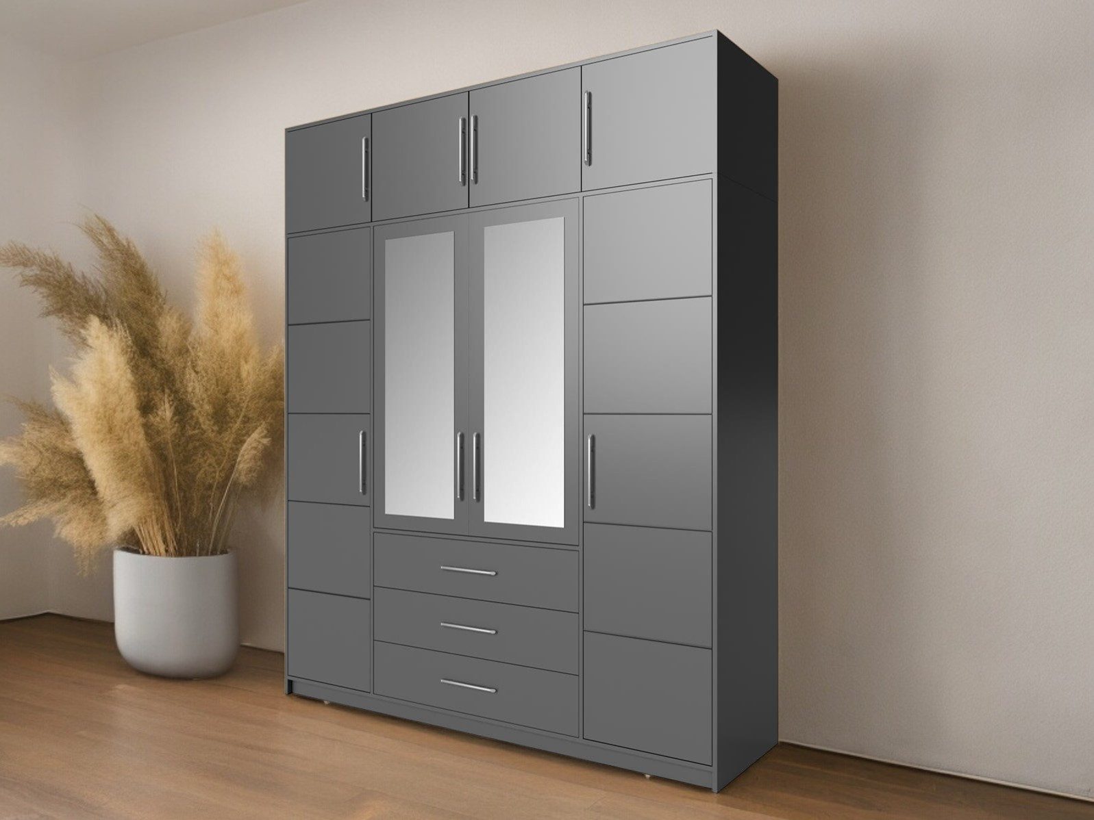 Compleo Kleiderschrank mit 3 Schubladen und günstig online kaufen
