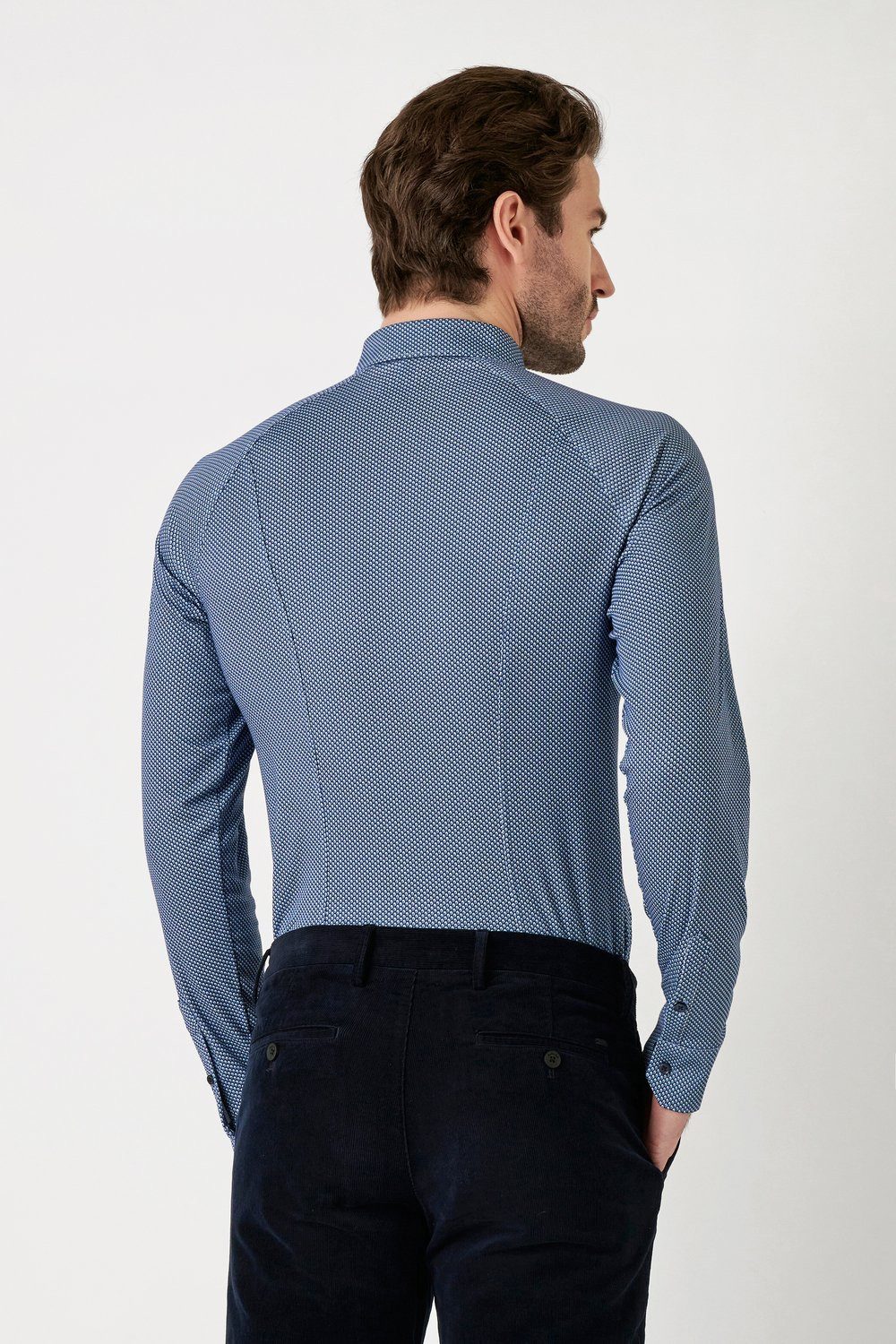 DESOTO Langarmhemd Jerseyhemd Casual Kent