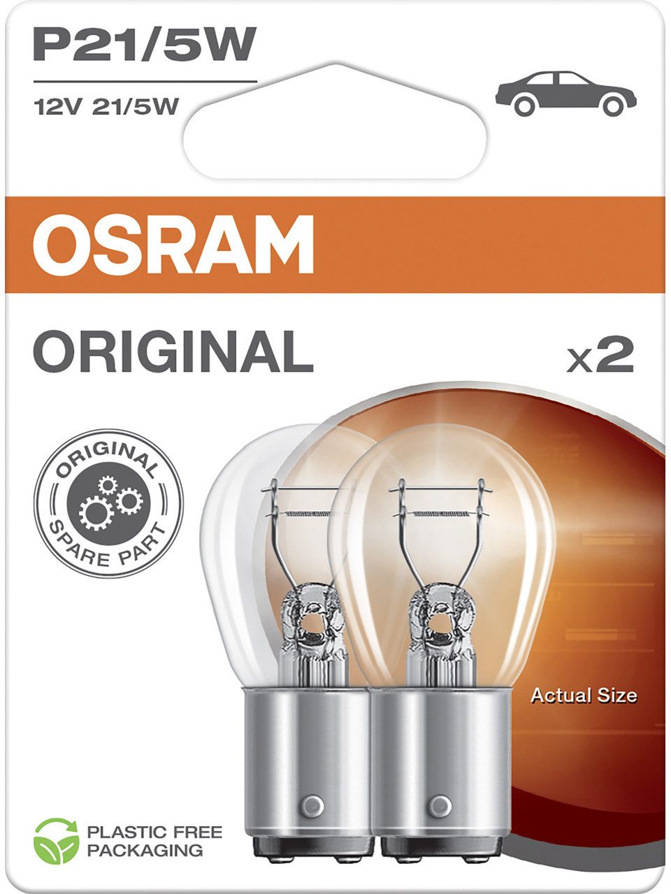 Osram KFZ-Ersatzleuchte Osram Signallampe P21/5W Original 2.0 2 Stück