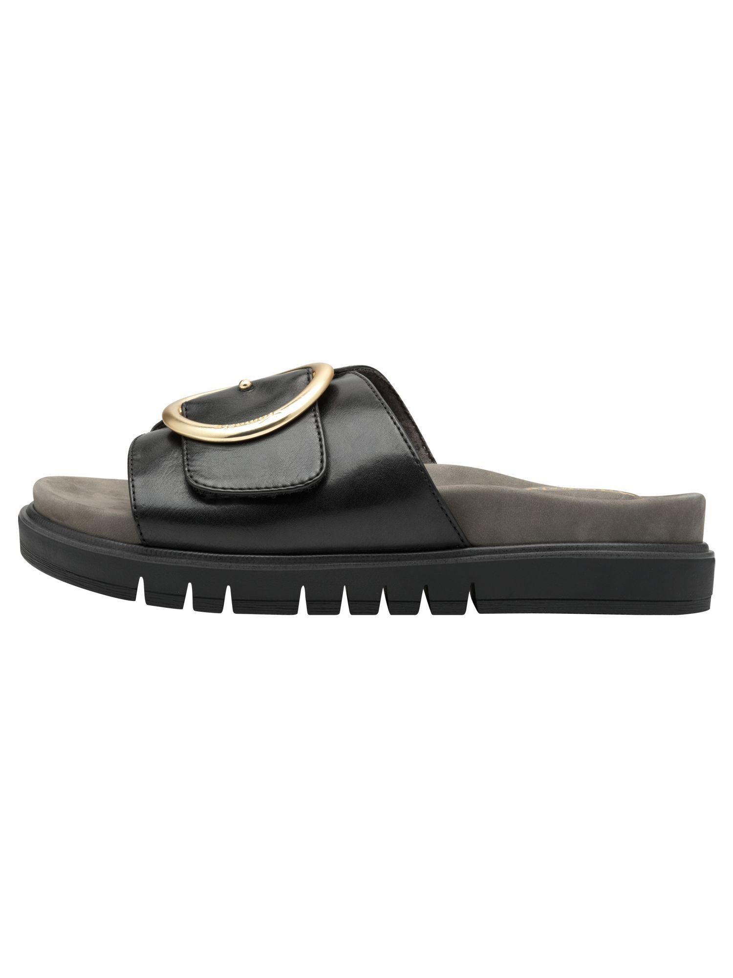 Tamaris WIDE FIT MultiAdjustable, comfortFit aus Leder Pantolette MultiAdjustable