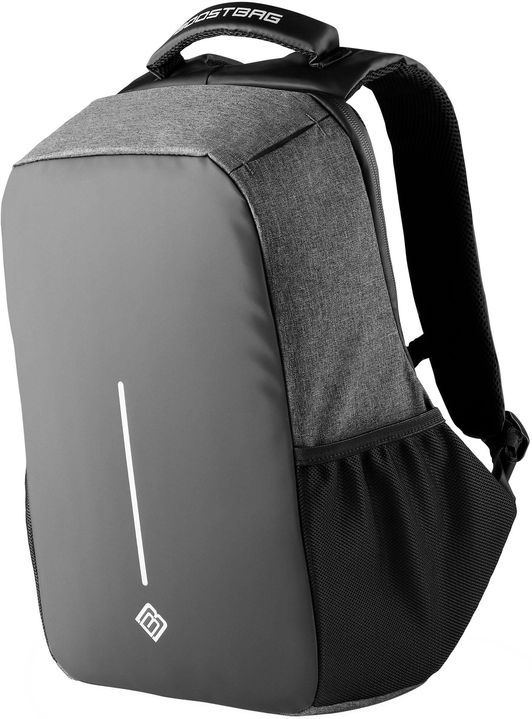 Anti-Diebstahl Wasserdicht Rucksack Handgepäck Laptop Backpack Roll-Up Schwarz 