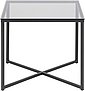 andas Couchtisch »Conrad«, mit schönem, schwarzen Metallgestell und eckiger Glastischplatte, Breite 50 cm, Bild 2