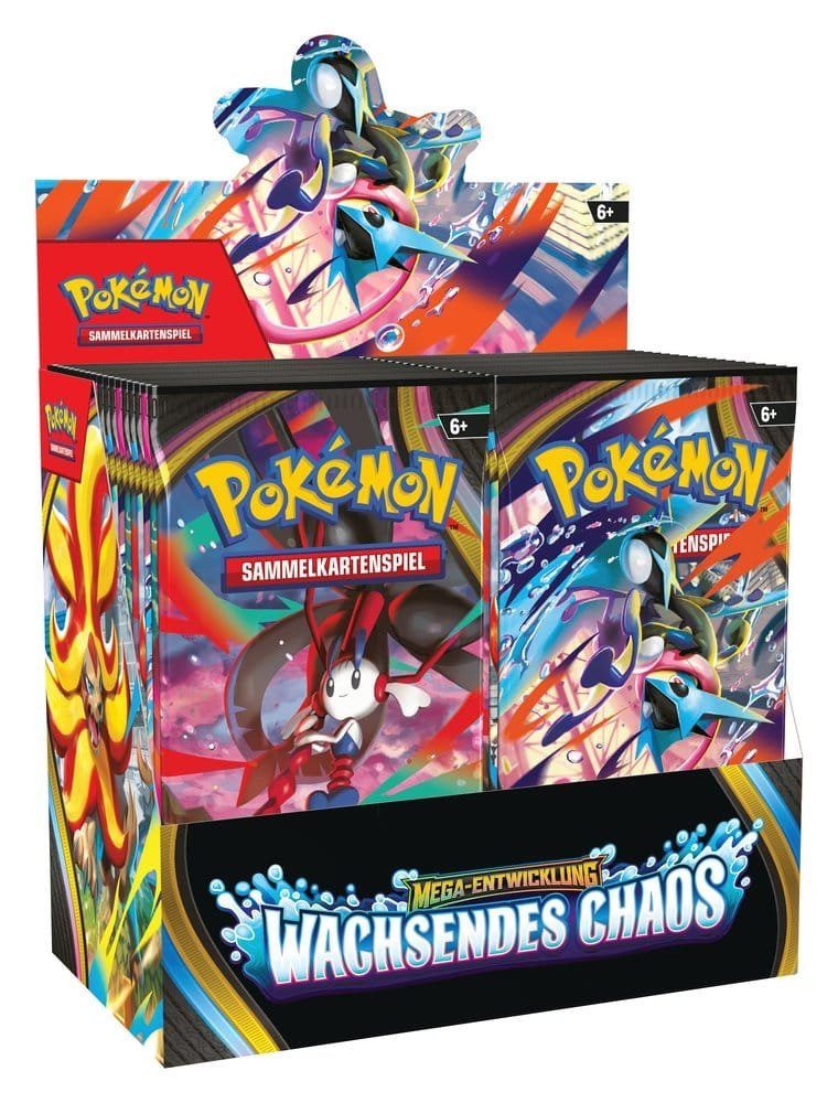 The Pokémon Company International Sammelkarte Pokemon TCG Mega-Entwicklung - Wachsendes Chaos Booster Display (36) D