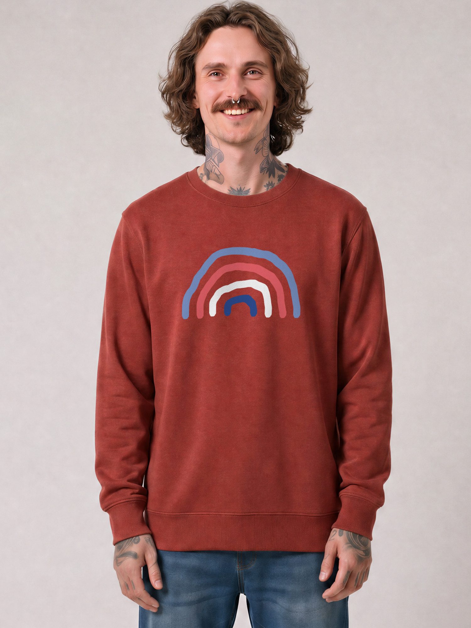 wat? Apparel Sweatshirt Regenbogen