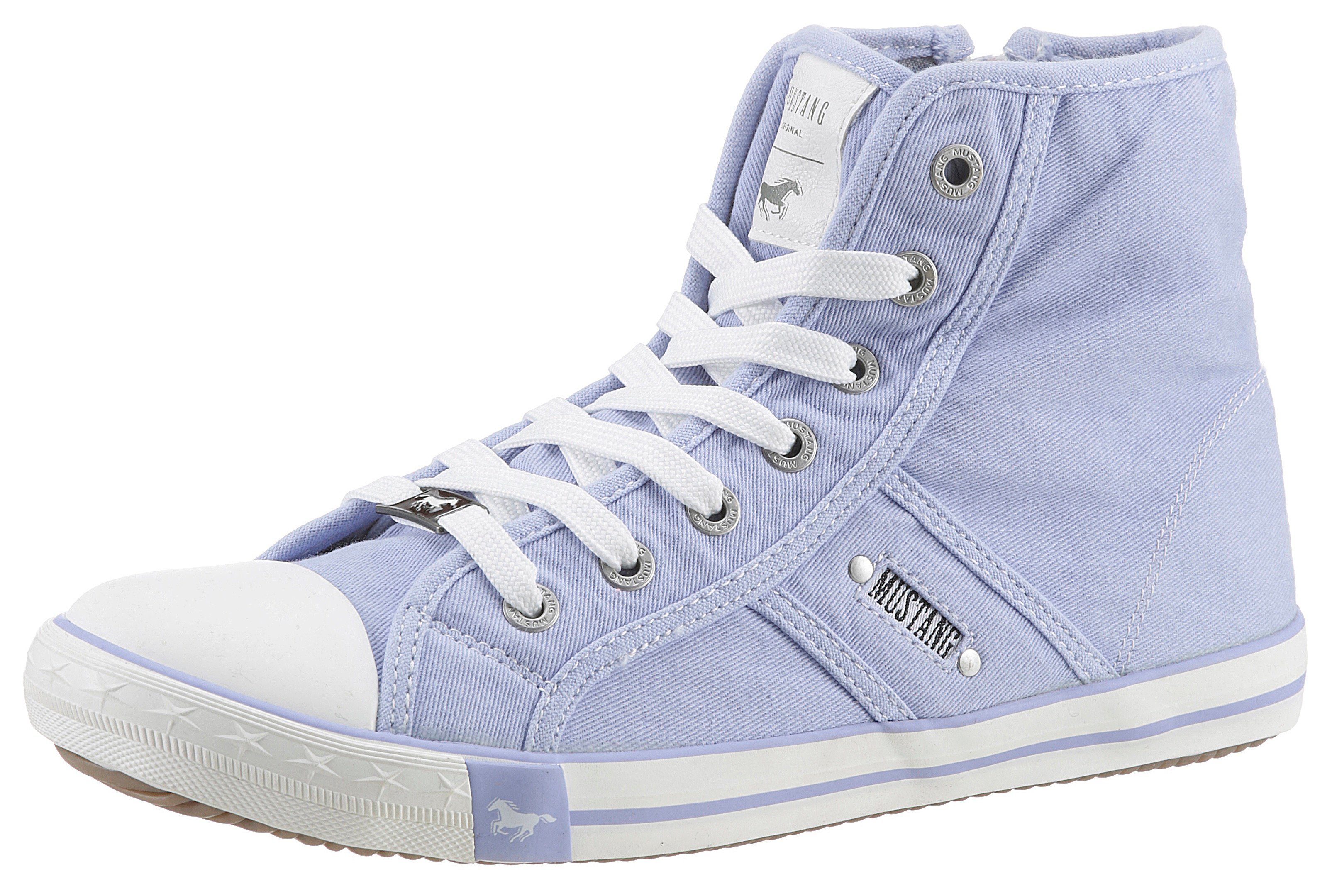 Mustang Shoes High-Top-Sneaker, Freizeitschuh Sneaker, High Top-Sneaker, Schnürschuh mit Label in der Laufsohle