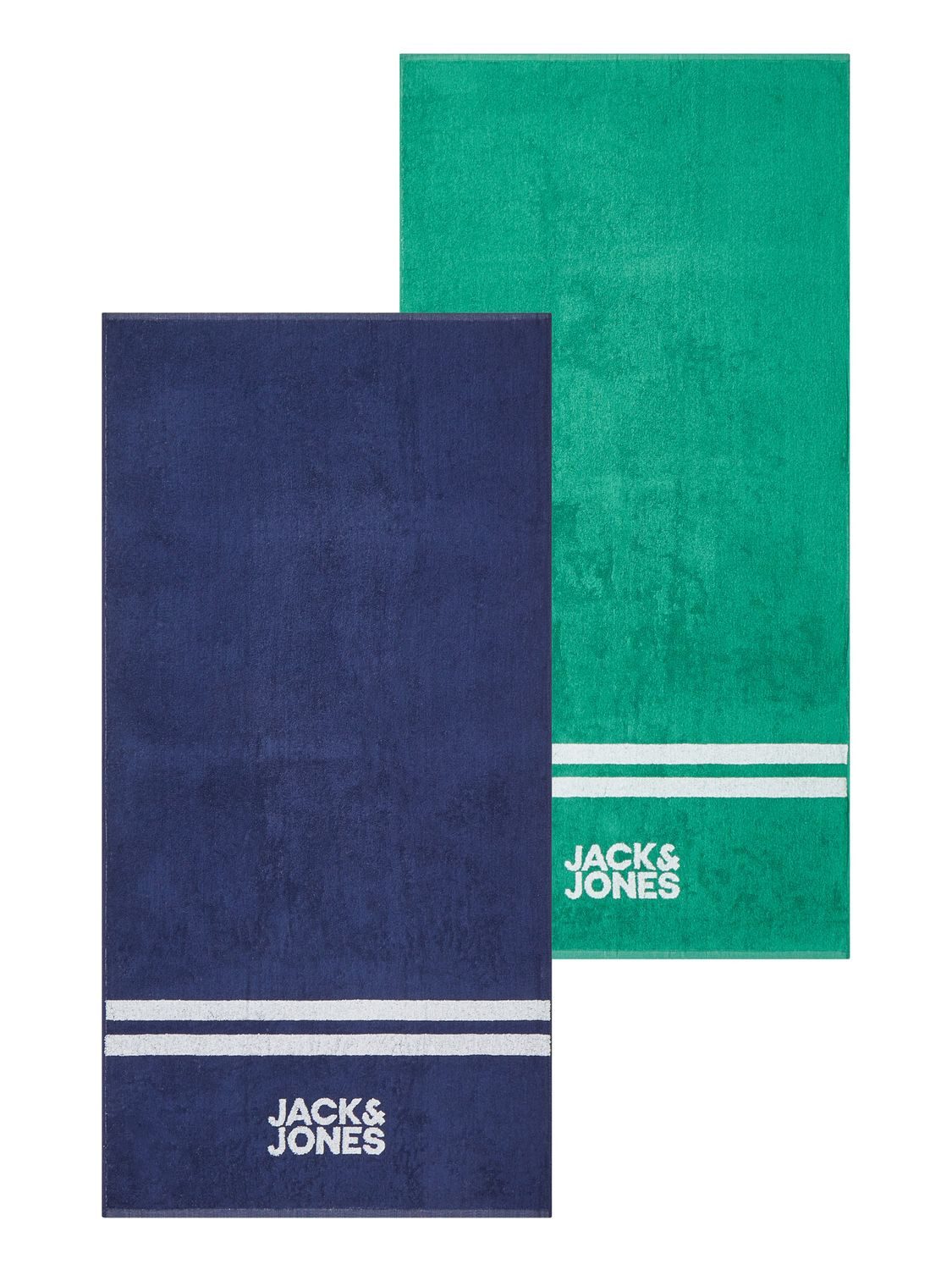 Jack & Jones Strandtuch JACCLUB TOWEL 2er Pack 80 x 160cm Handtuch, Frottee (2-St), aus 100% Baumwolle