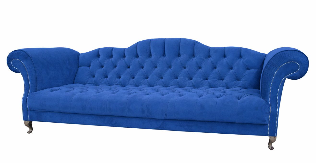 JVmoebel Chesterfield-Sofa Chesterfield Sofa Designer Luxus Couch im klassischen Stil Sofort, 1 Teile, Made in Europa