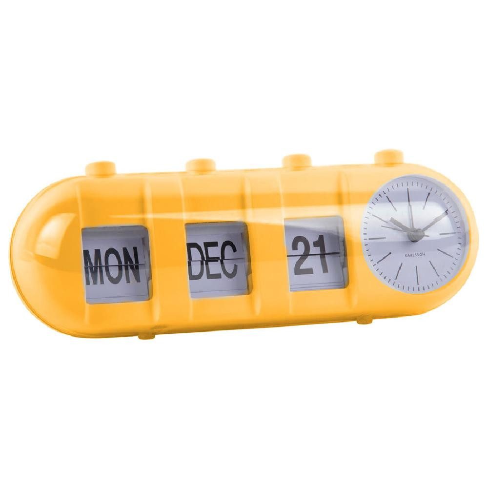 Karlsson Uhr Wecker Retro Tube Calendar günstig online kaufen