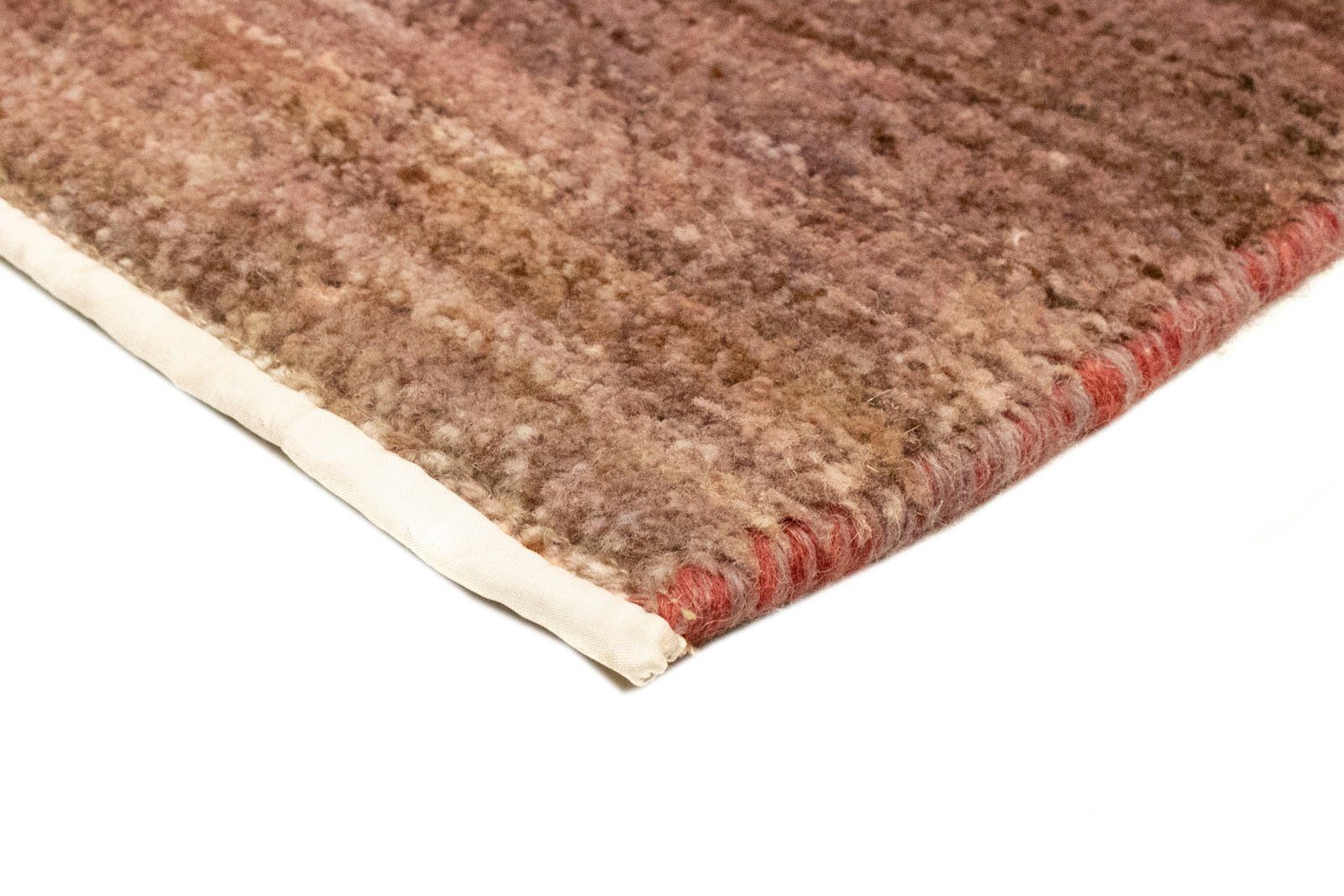 Wollteppich Gabbeh Teppich handgeknüpft violett, morgenland, 18 rechteckig, Höhe: mm, handgeknüpft