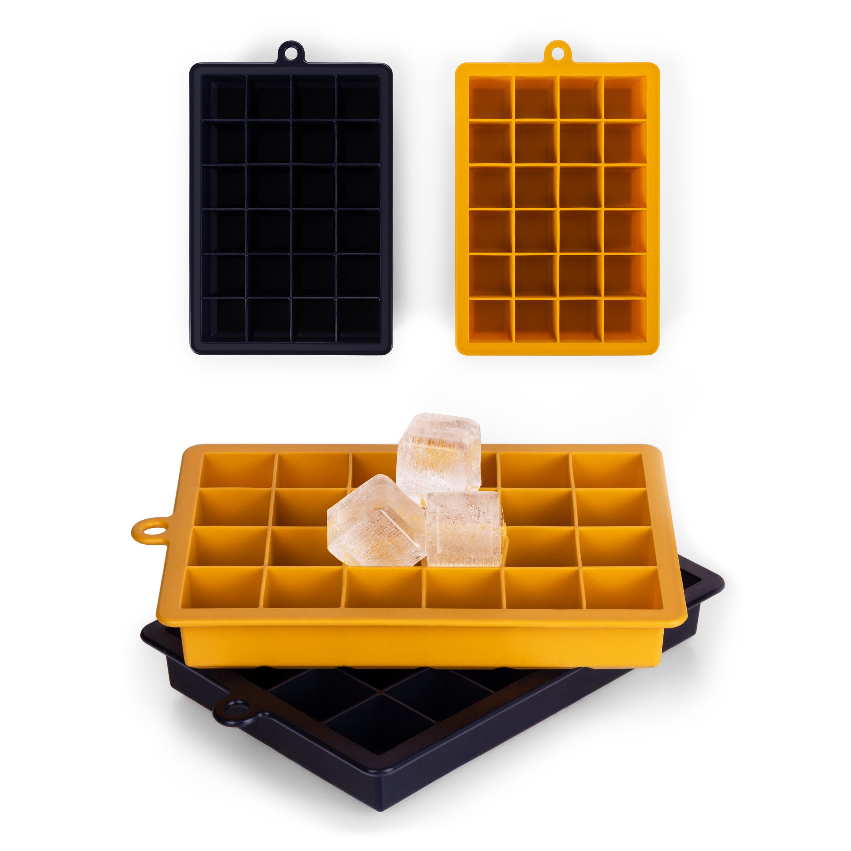Blumtal Eiswürfelform Silikon - Größe M, 2x24er Pack, BPA frei, Leichtes Herauslösen