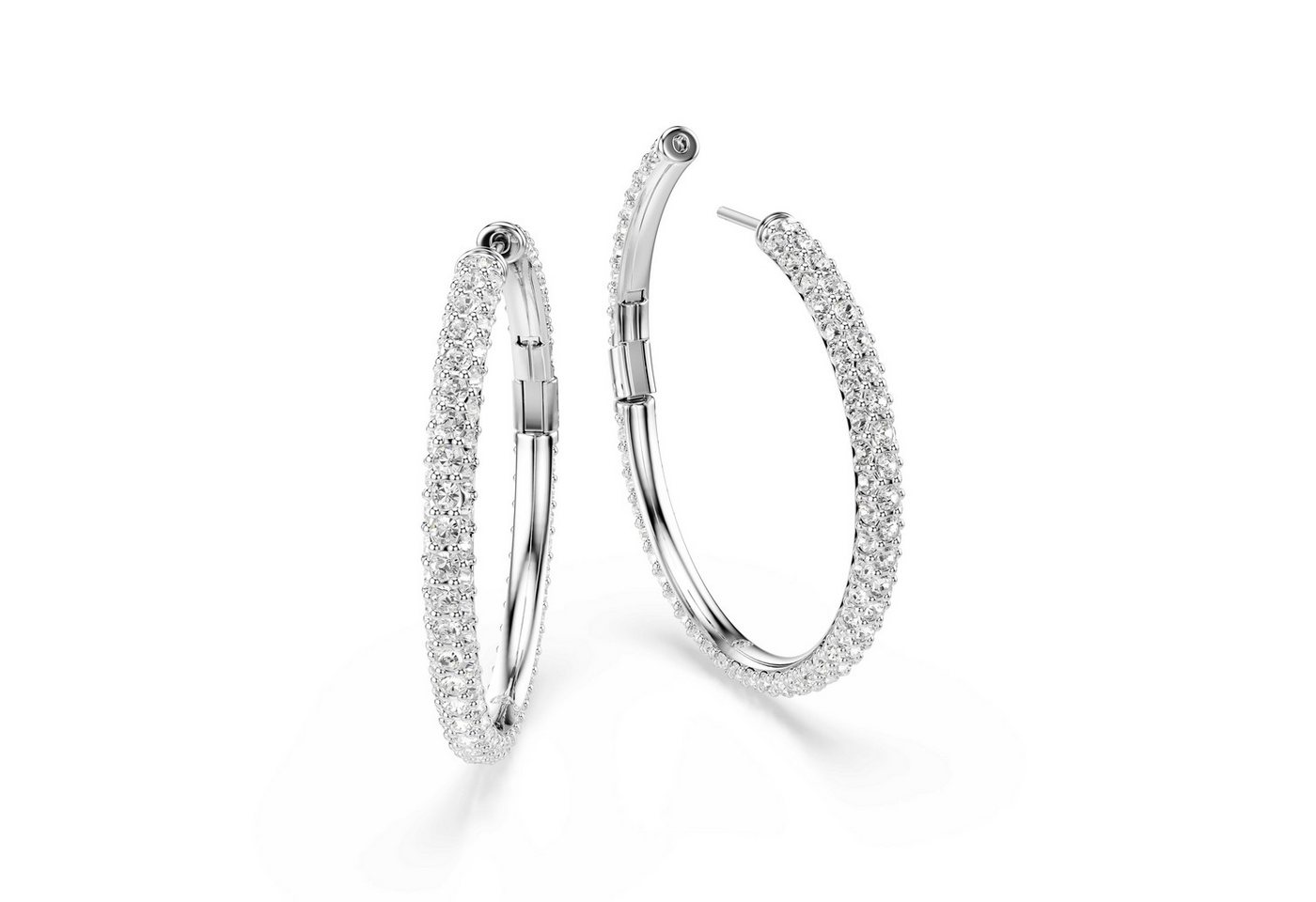 Swarovski Paar Creolen Schmuck Geschenk DEXTERA Ohrringe, mit Swarovski® Kristall