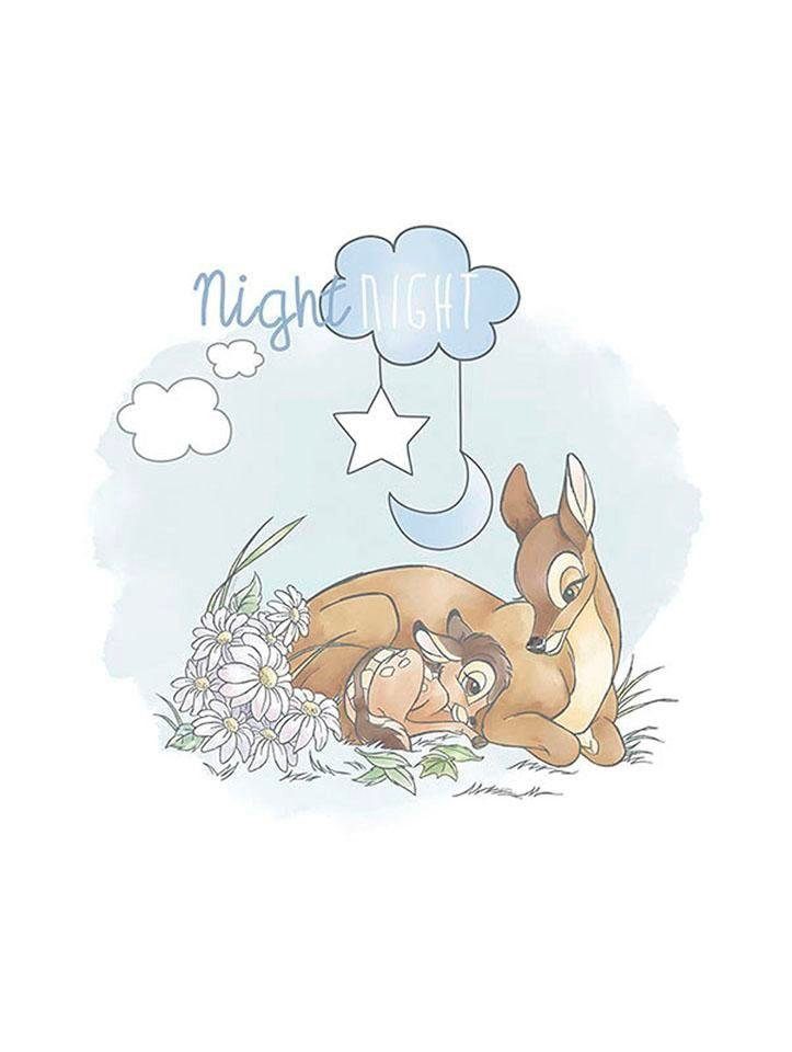 Komar Poster Bambi Good Night, Disney (1 St), Kinderzimmer, Schlafzimmer, Wohnzimmer