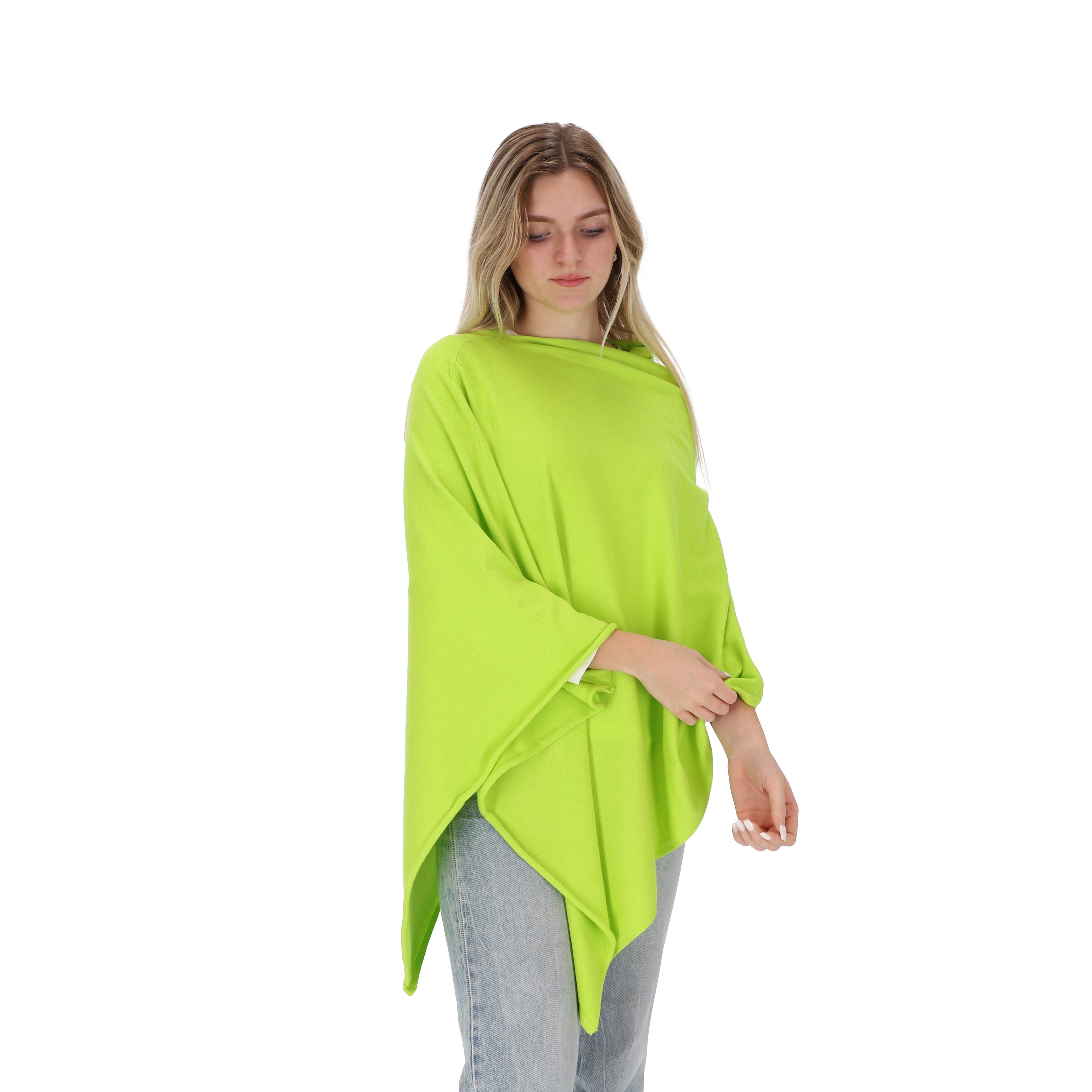 halsüberkopf Accessoires Strickponcho Strickponcho in tollen Unifarben! günstig online kaufen