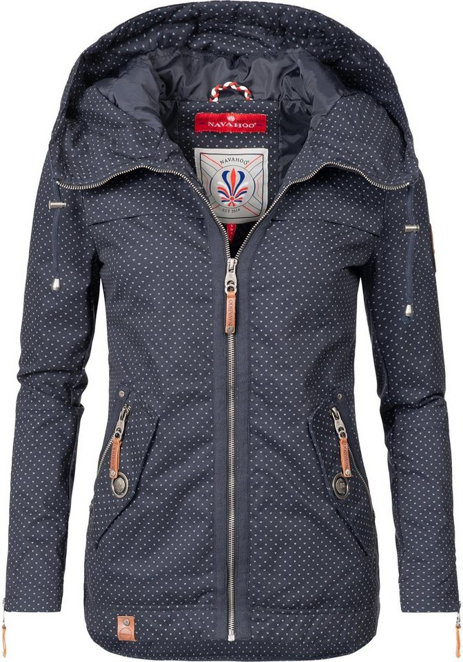 Navahoo Outdoorjacke »Wekoo« moderne Damen Übergangsjacke mit Kapuze ...