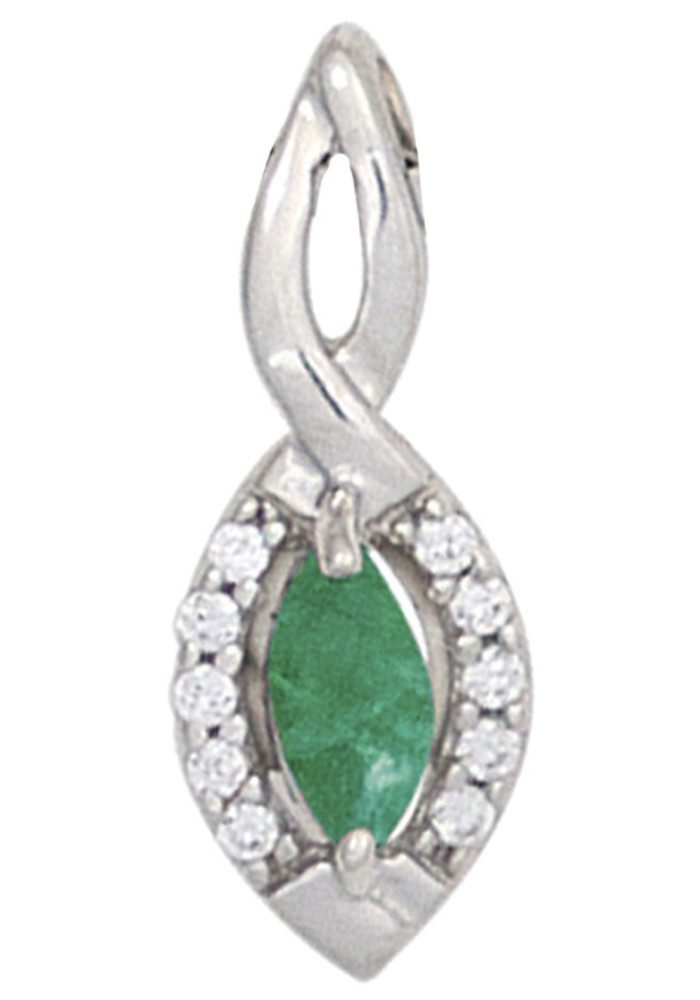 JOBO Kettenanhänger, 375 Weißgold mit ...