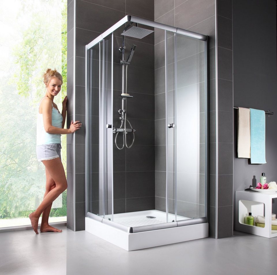 Eckdusche »Trento«, variabel verstellbar 80 - 90 cm, Duschkabine online kaufen | OTTO Eckdusche »Trento«, variabel verstellbar 80 - 90 cm, Duschkabine online kaufen | OTTO